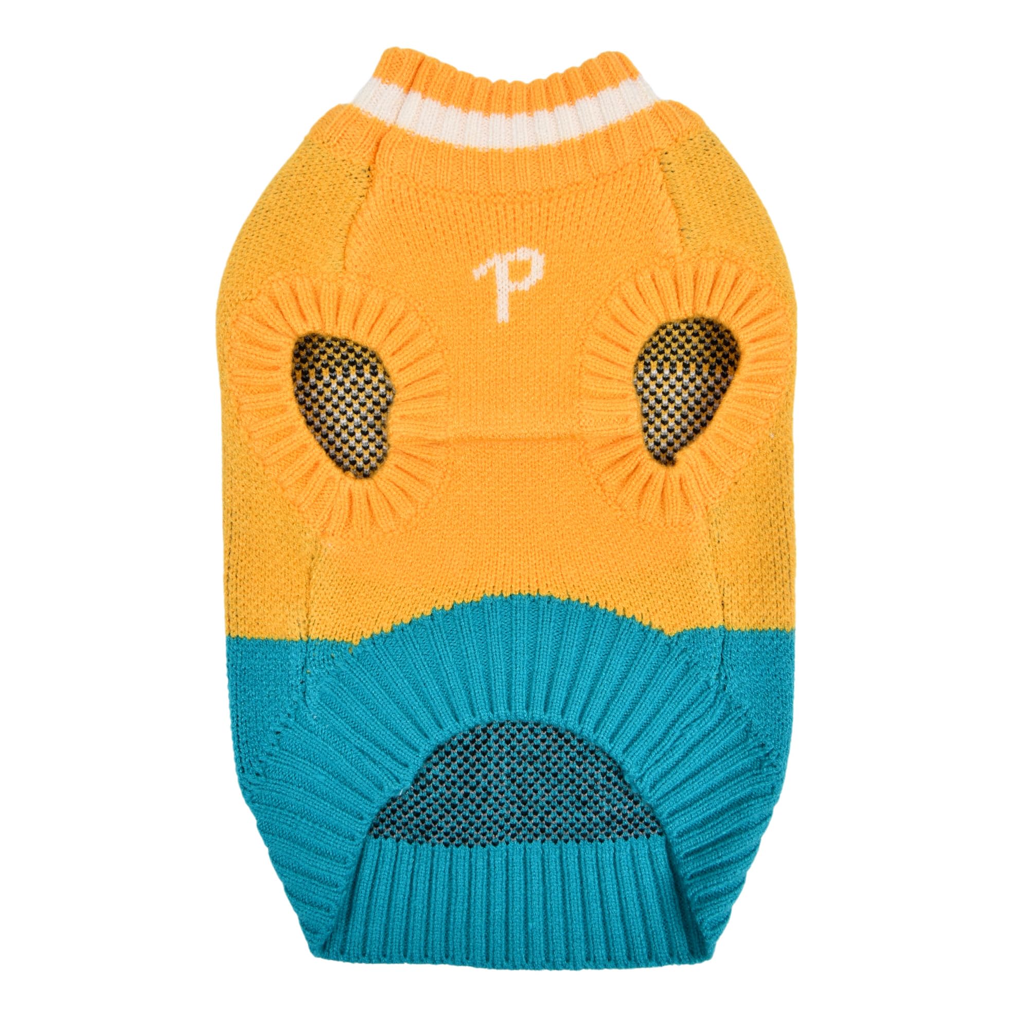 Puppia Bruno Dog Knit Sweater Winter Season For Small And Medium Dogs, Yellow, X-Large