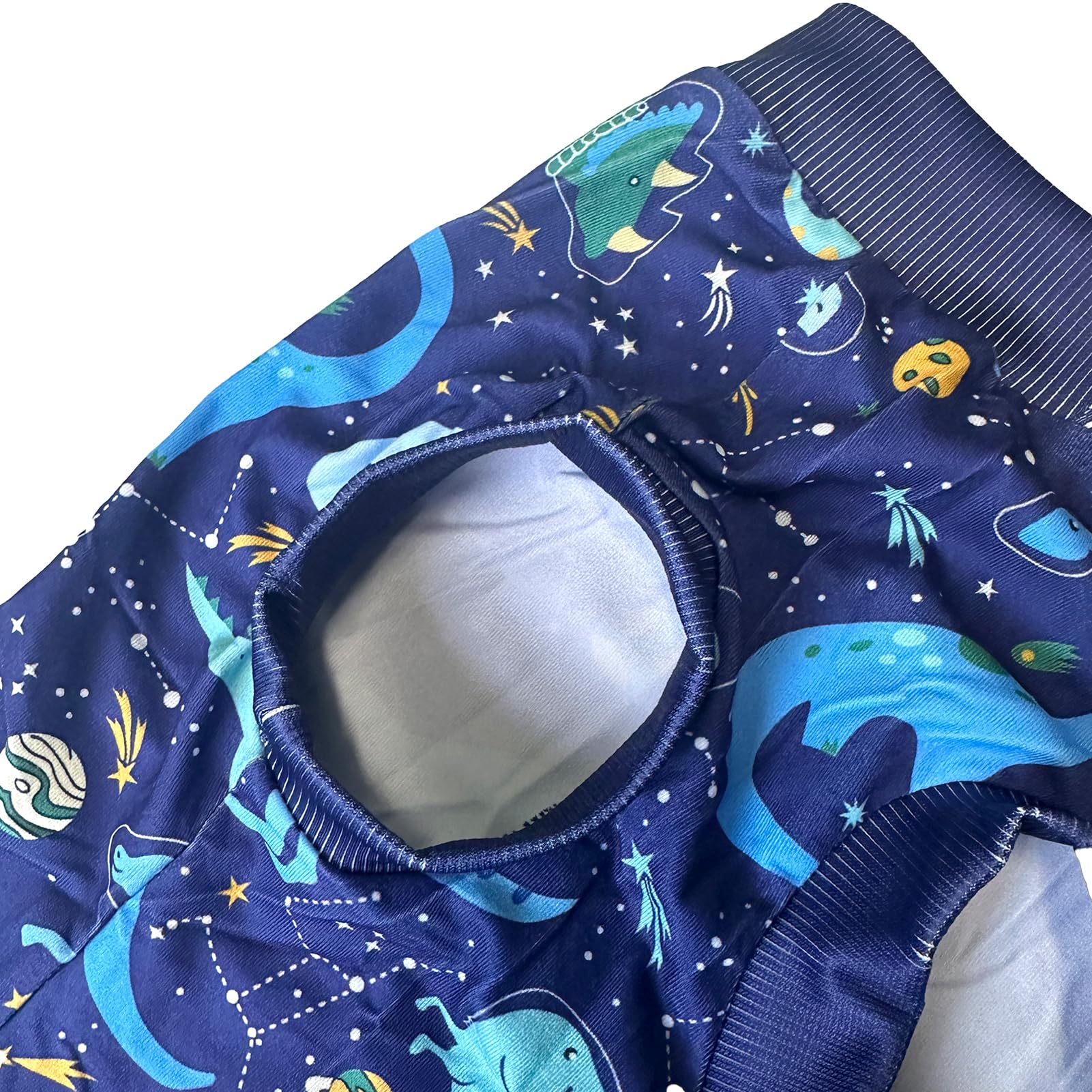 PriPre Dog Navy Sleeveless T Shirts with Universe Dinosaur Pattern Printed Soft Vest for Large Dogs (XL, Vest)