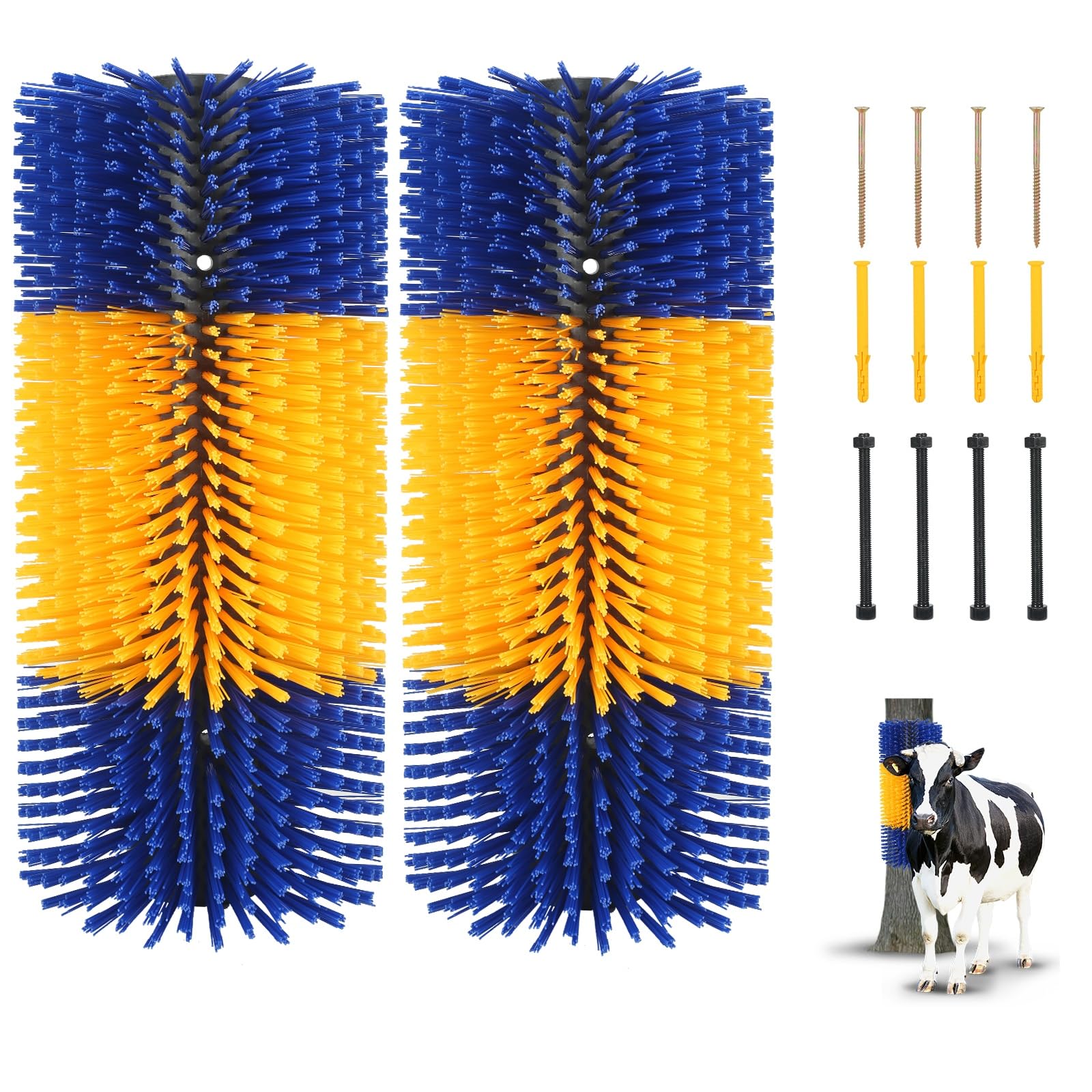 2Pcs Livestock Scratching Brush, Cow, Horse, Goat, Livestock Brushes For Scratching, Horse Brush, Cow Brush, Goat Scratching Pos