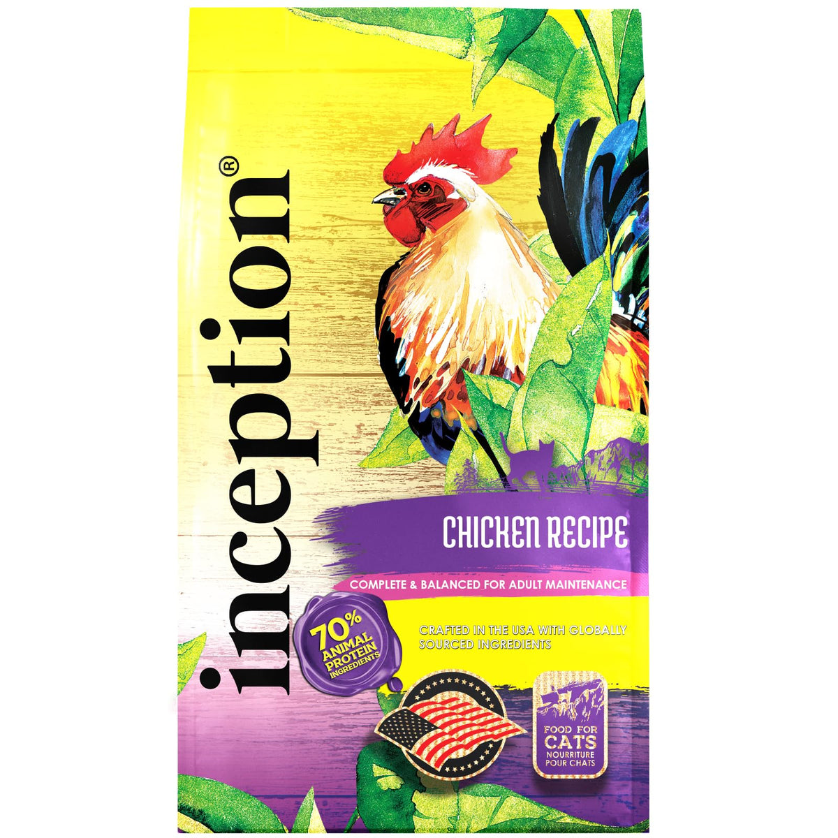 Inception® Dry Cat Food Chicken Recipe – Complete And Balanced Cat Food – Meat First Legume Free Dry Cat Food – 13.5 Lb. Bag