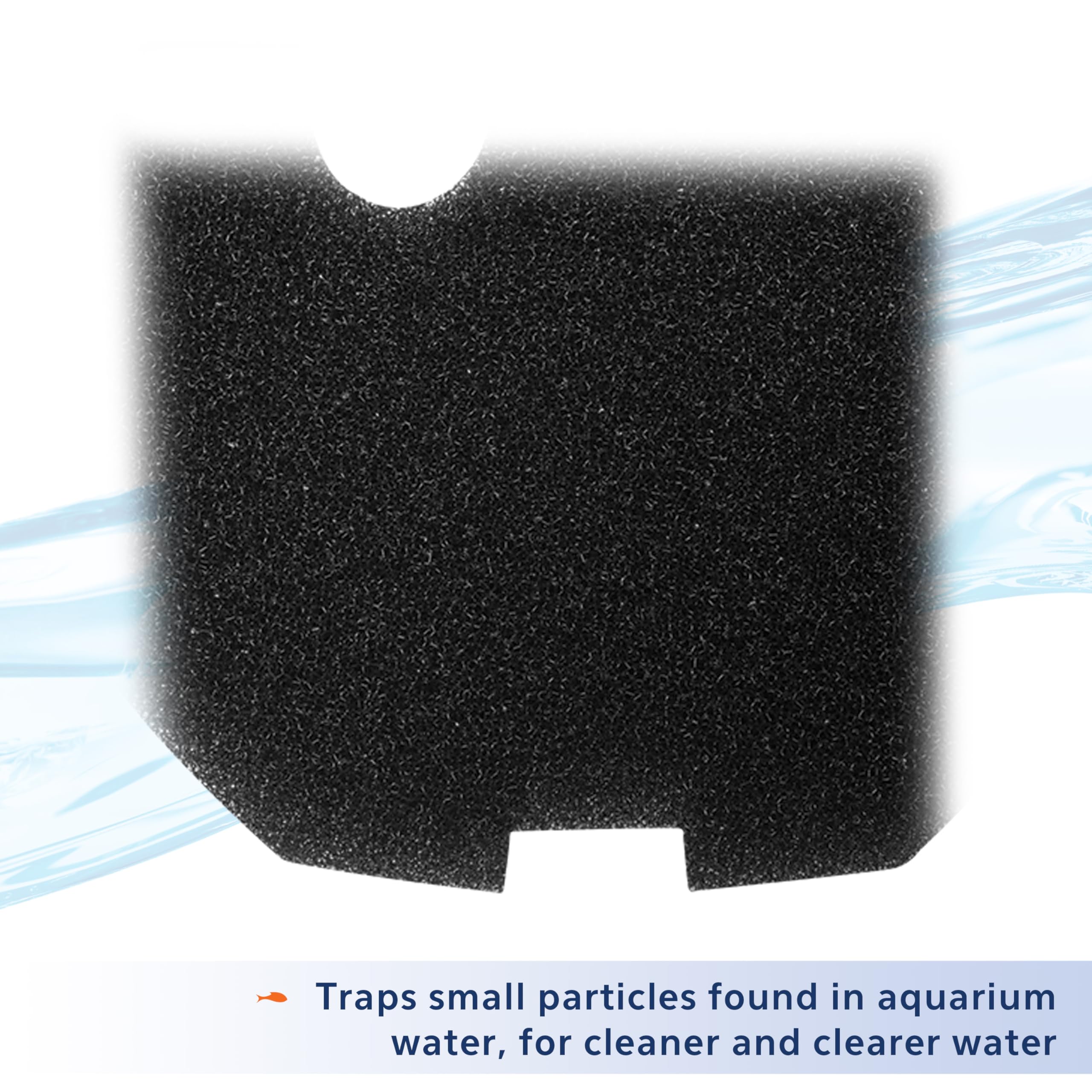 Aqueon Canister Filter Media Foam Pad, Black, Medium/Large