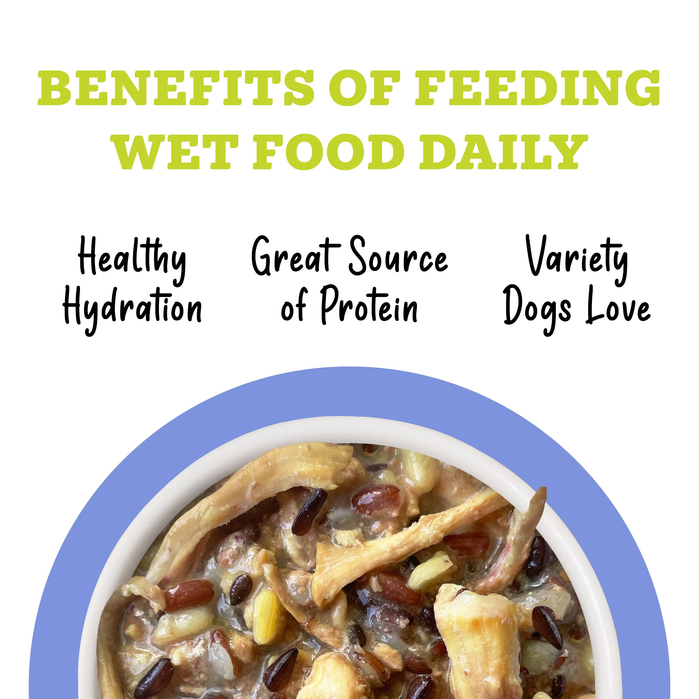 Weruva Awesome Bouncy Wet Dog Food, Chicken & Brown Rice, 6oz Can (Pack of 8)