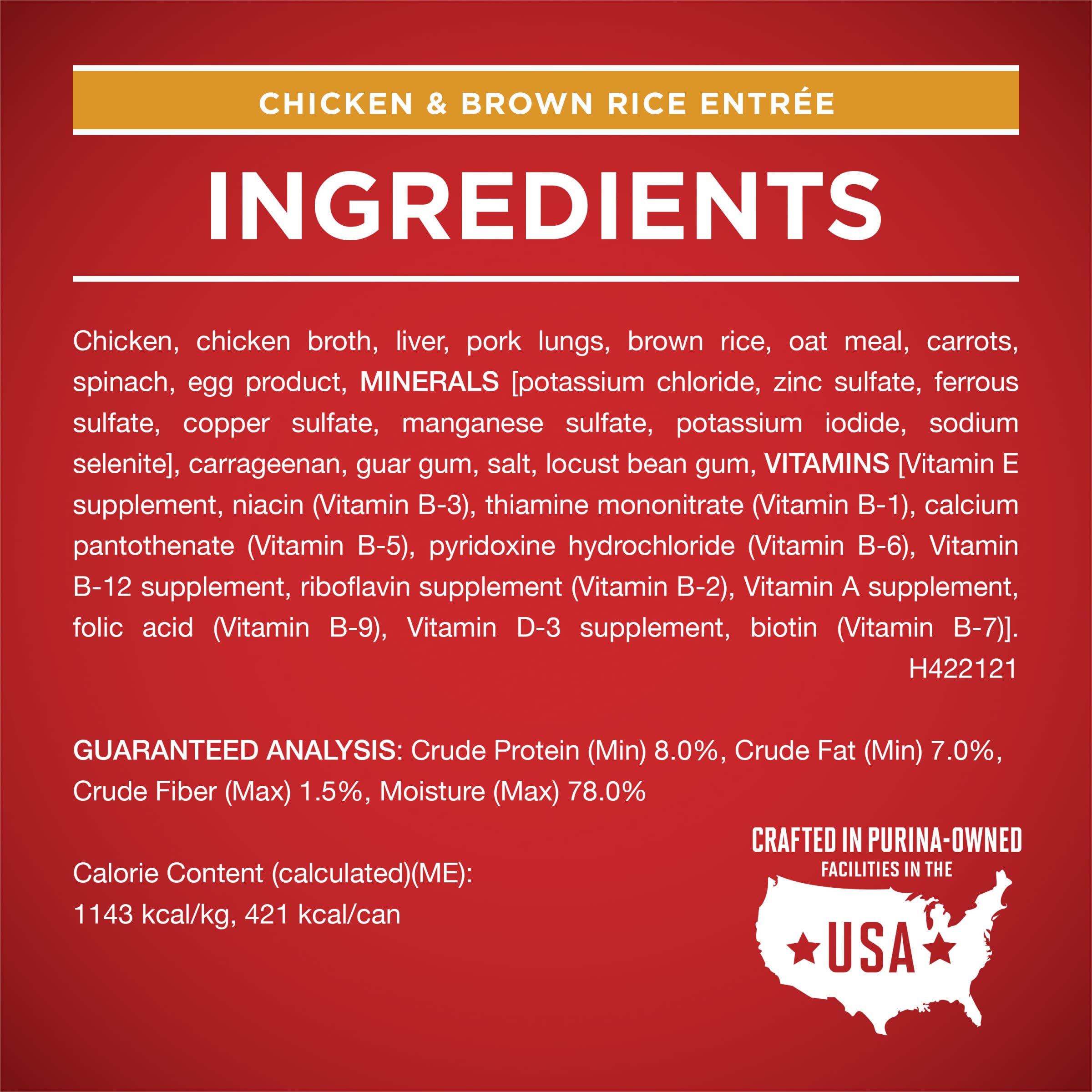 Purina ONE Classic Ground Chicken and Brown Rice, and Beef and Brown Rice Entrees Wet Dog Food Variety Pack - (Pack of 6) 13 oz.
