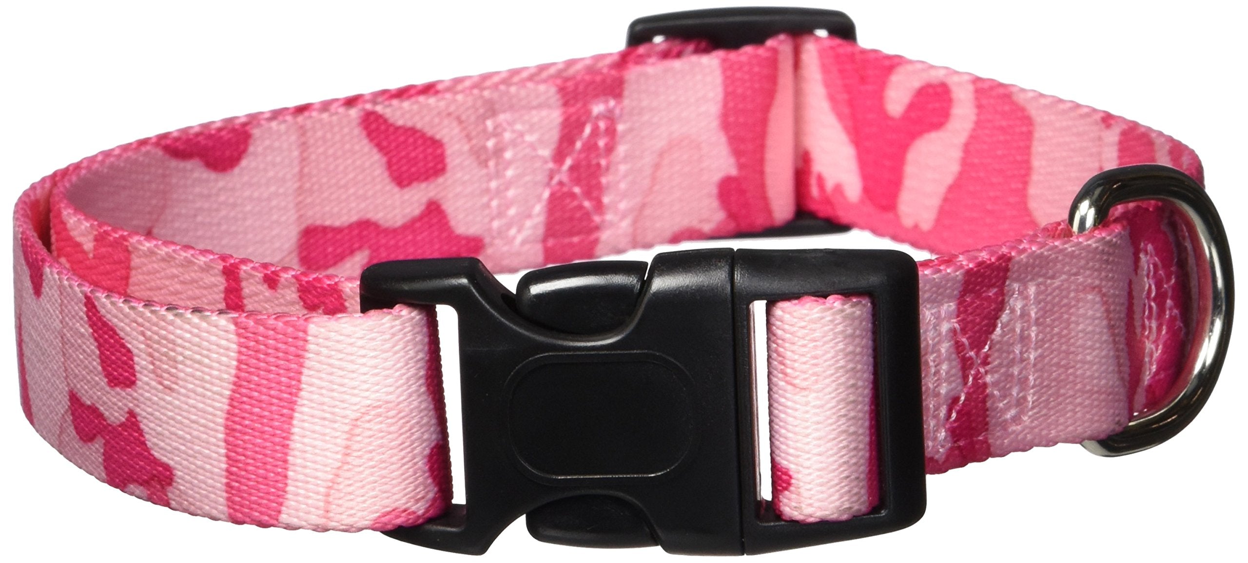 Casual Canine Camo Dog Collar, 18-26-Inch, Pink