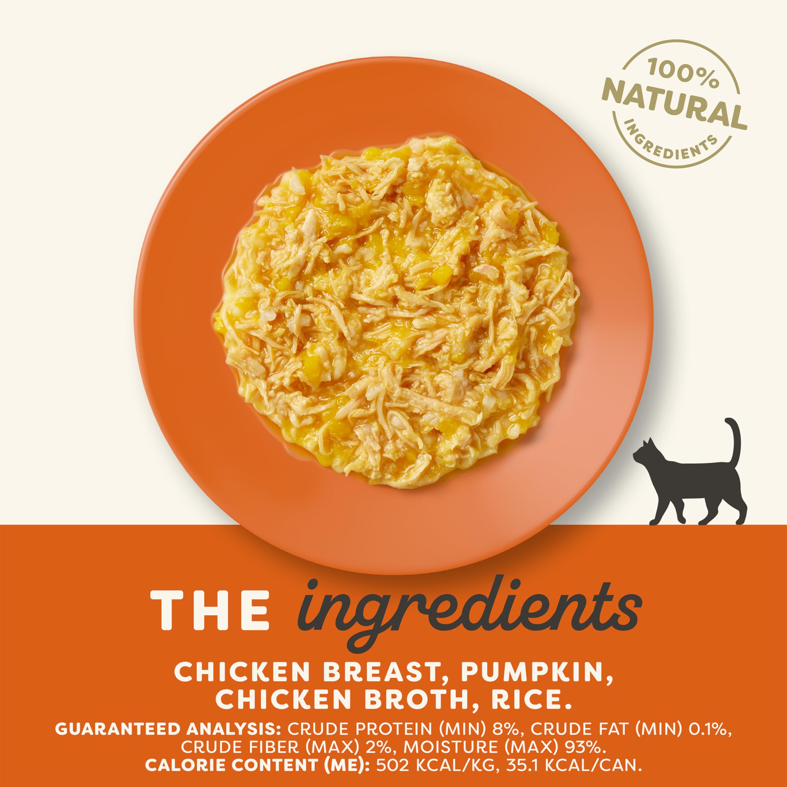 Applaws Natural Wet Cat Food, 24 Count, Limited Ingredient Canned Wet Cat Food, Chicken with Pumpkin in Broth, 2.47oz Cans