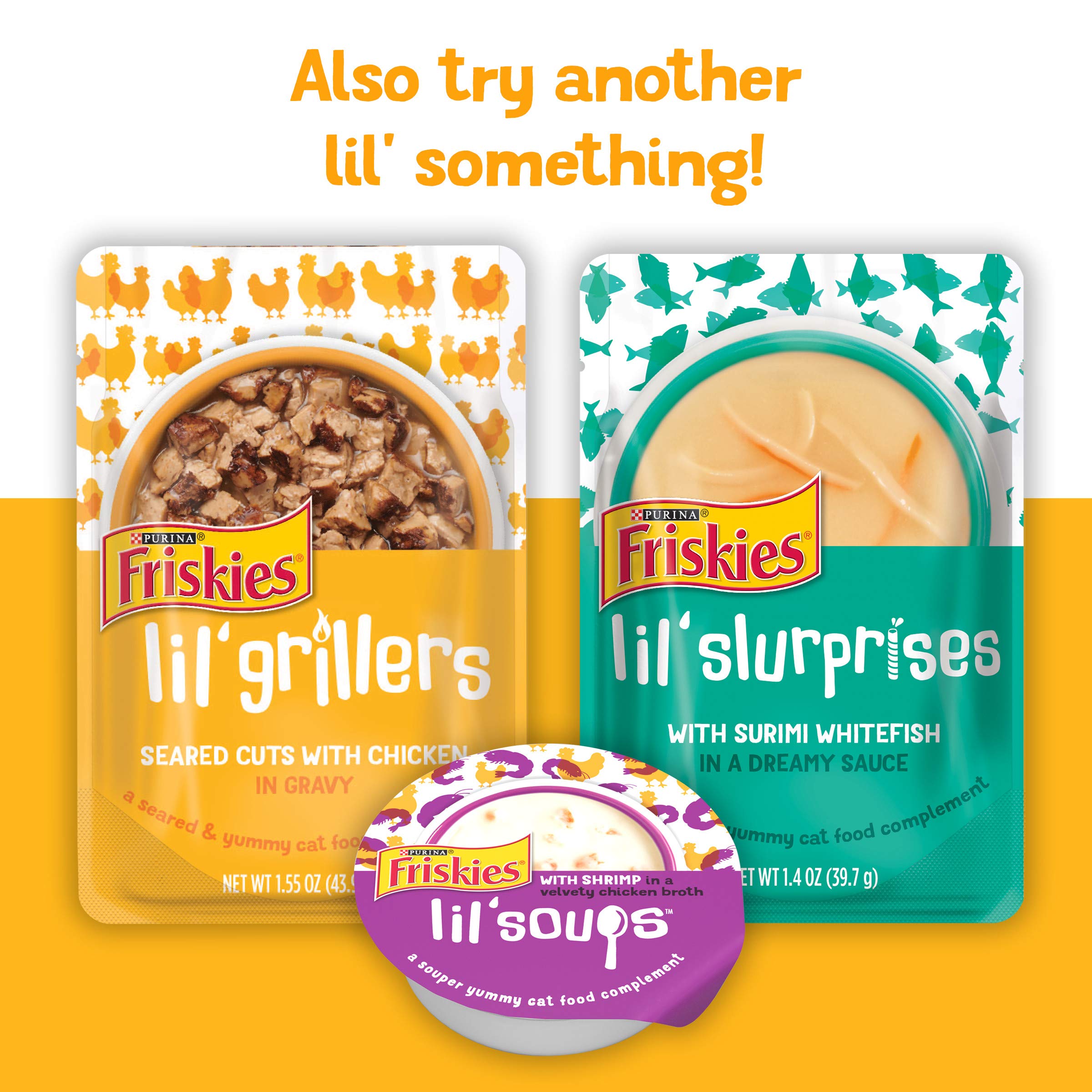 Purina Friskies Lil  Gravies Roasted Chicken Flavor Cat Food Lickable Cat Treats - (Pack of 16) 1.55 oz. Pouches