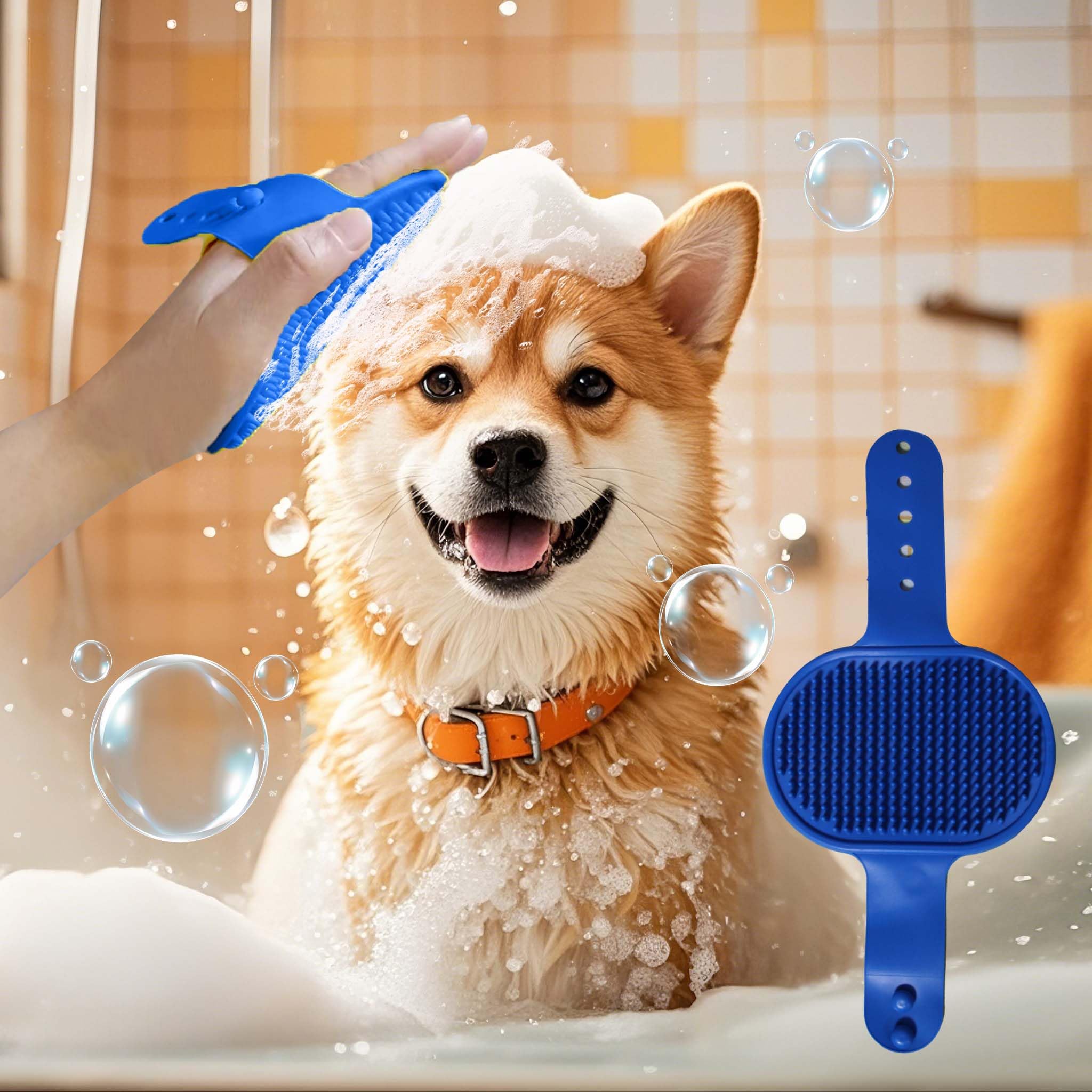 Nvnan Cat & Dog Grooming Gloves - Deshedding Brush For Shedding, Gentle Pet Hair Remover & Massage Gloves For Cats, Dogs, All Fu