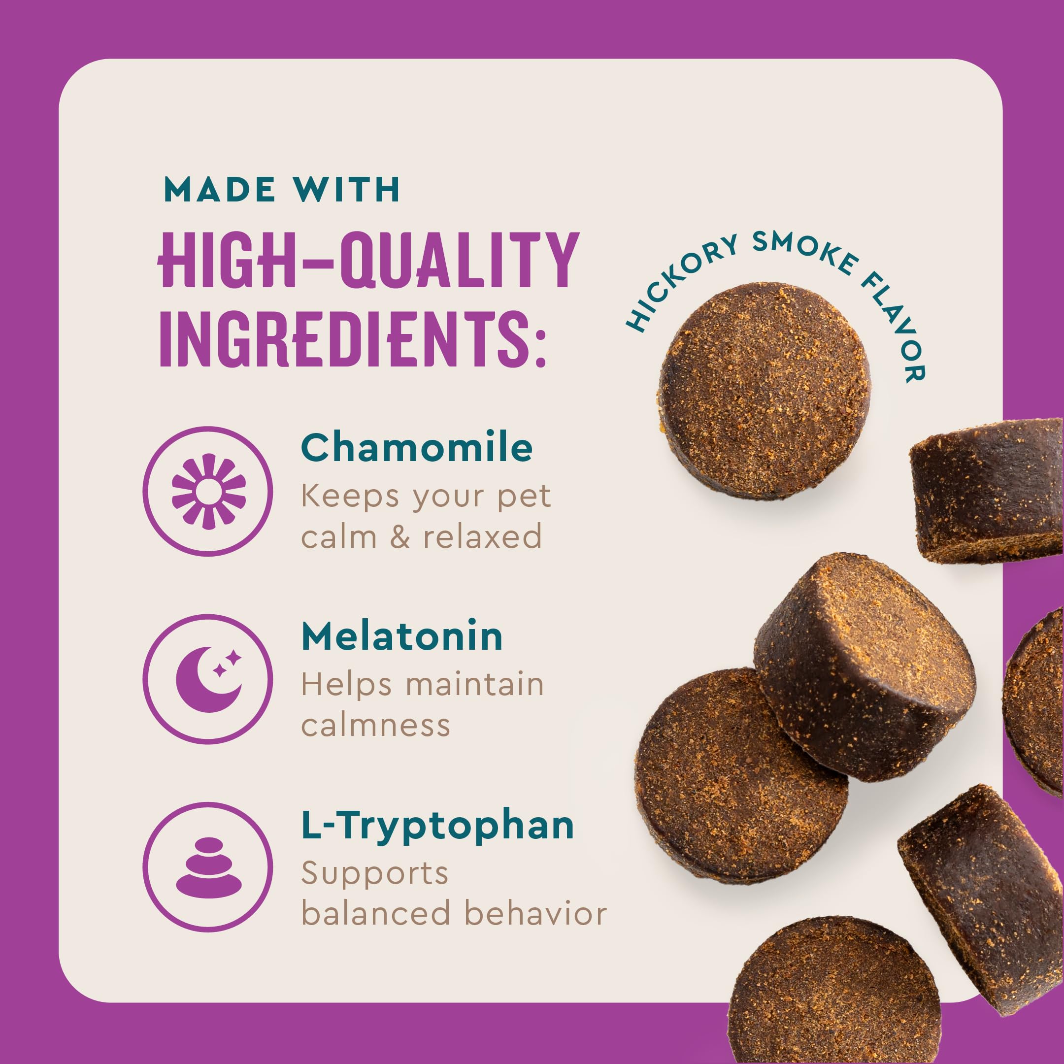 VetIQ Calming Support Supplement for Dogs, Calming Chews Help Manage Stress and Promote Relaxation, Anxiety Relief for Dogs, Mad