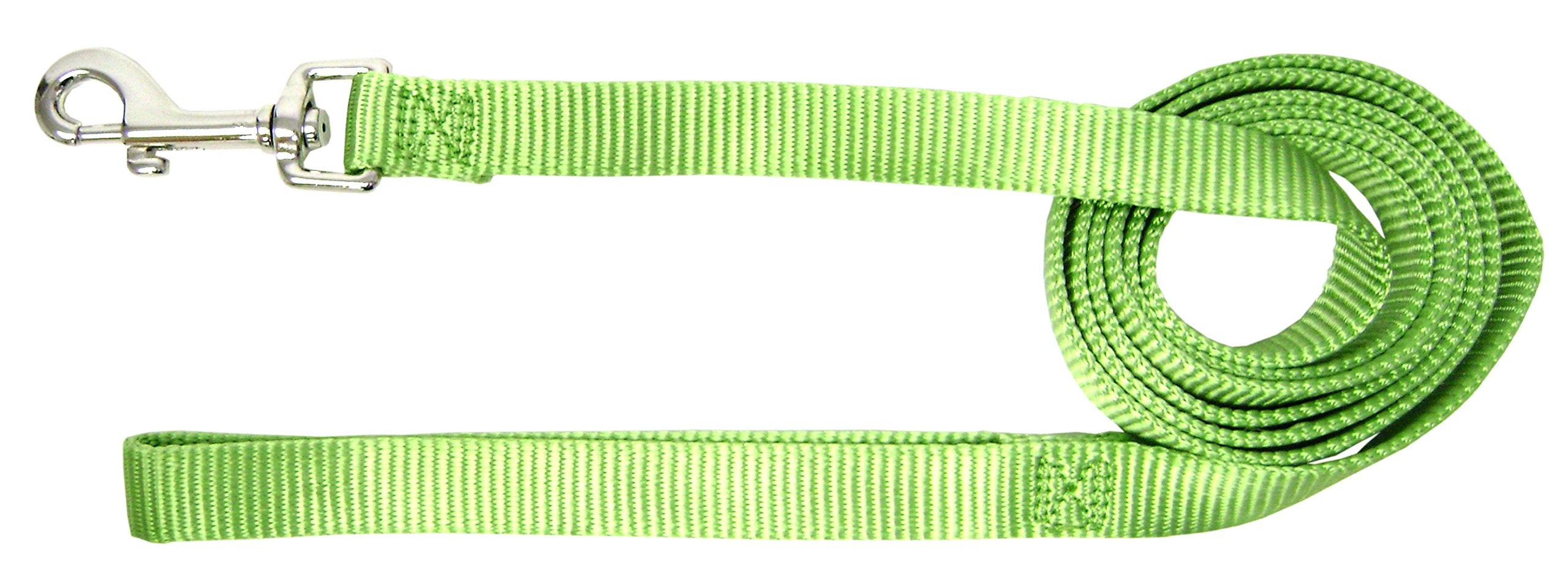 Hamilton Single Thick Deluxe Nylon Lead With Swivel Snap, 5/8-Inch By 4-Feet, Lime Green