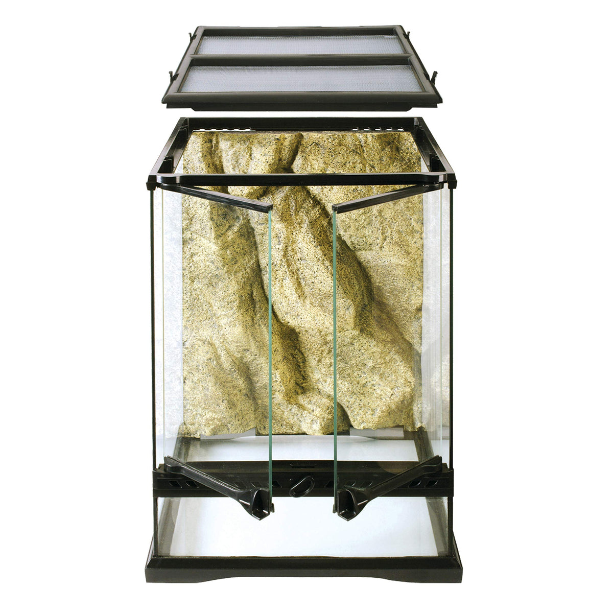 Exo Terra glass Terrarium Kit, for Reptiles and Amphibians, Mini Tall, 12 x 12 x 18 inches, PT2602A1