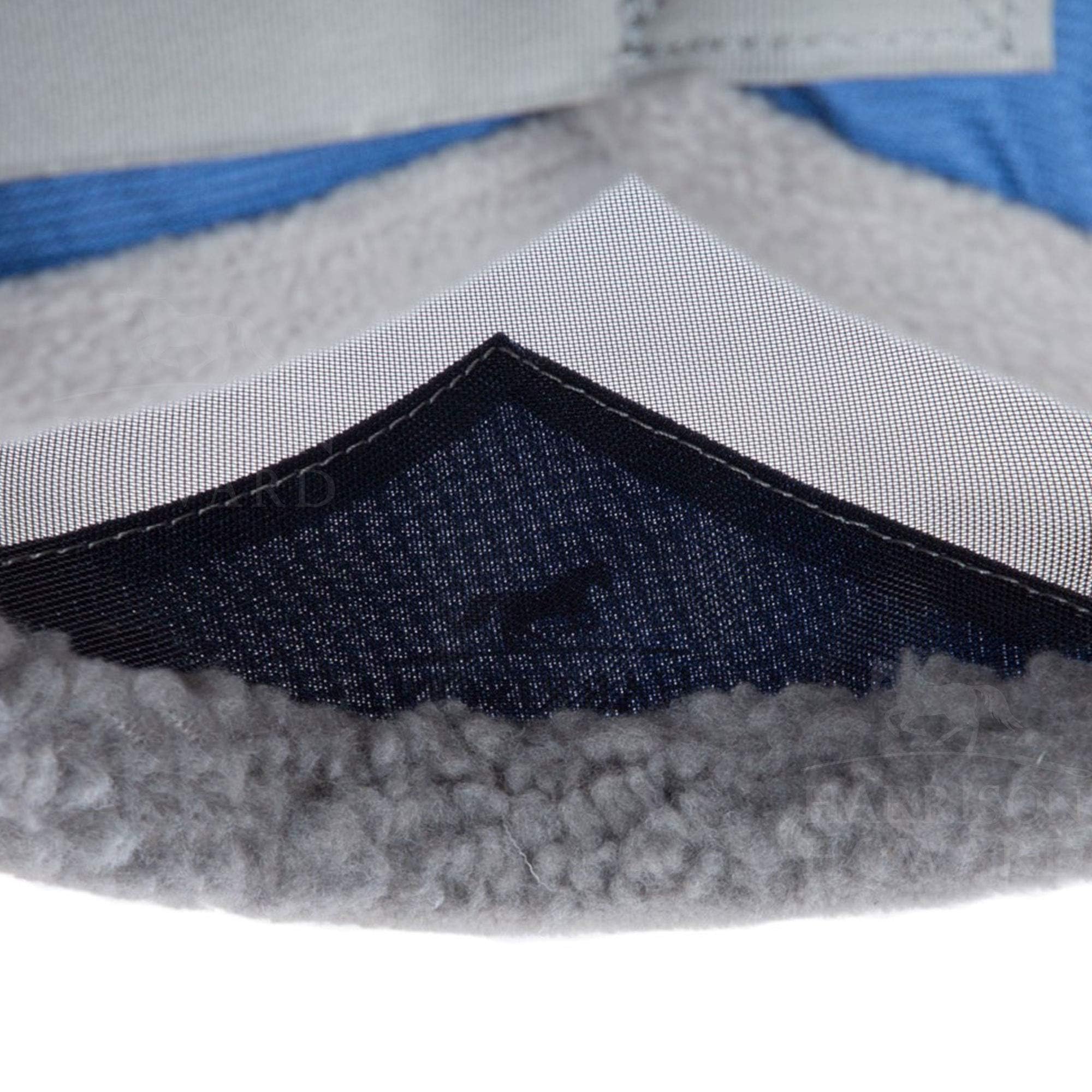 Harrison Howard CareMaster Pro Luminous Horse Fly Mask Large Eye Space Full Face Standard with Nose No Ears Aquamarine S Pony