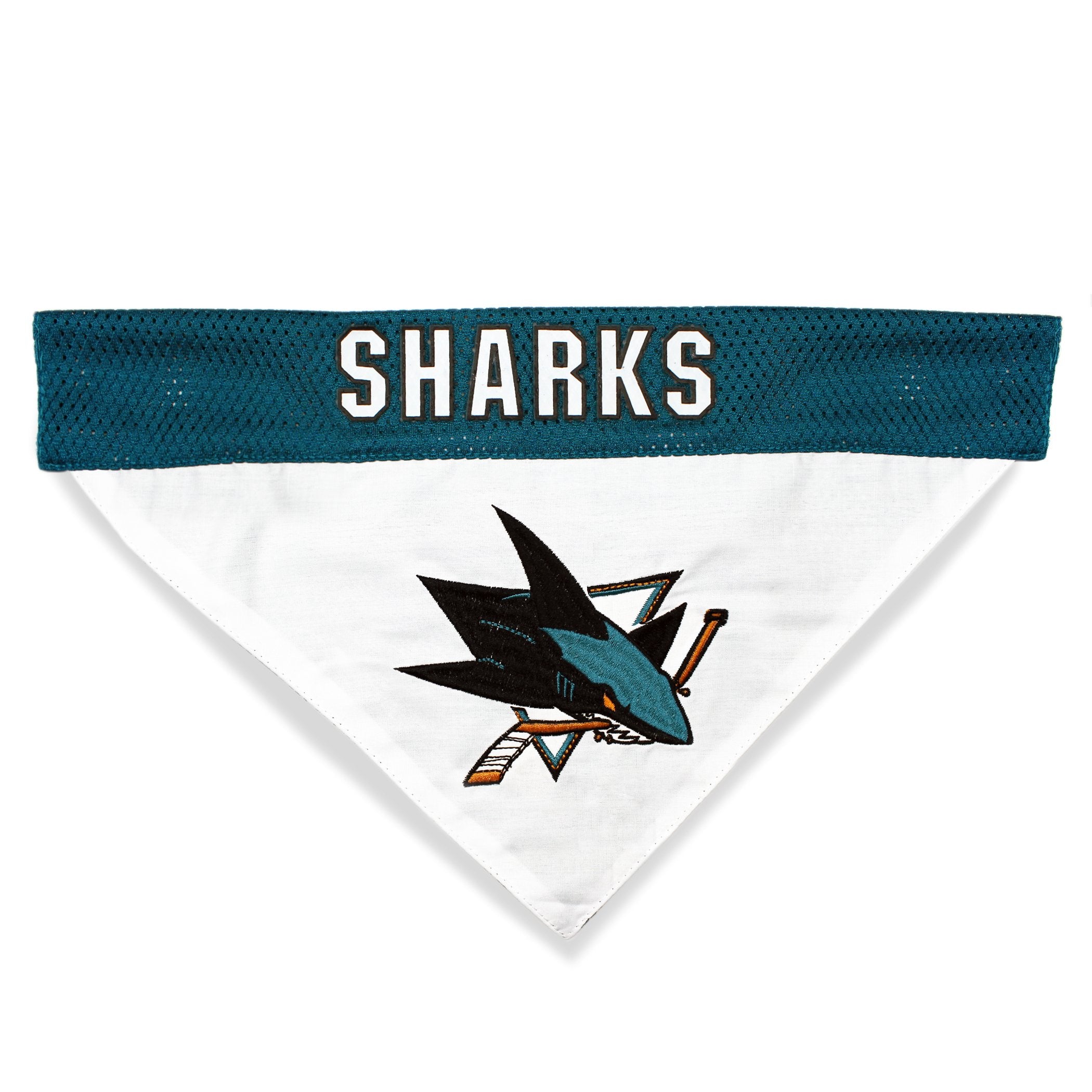 NHL San Jose Sharks Bandana for Dogs & Cats, Large/X-Large. - Cute & Stylish Bandana! The Perfect Hockey Fan Scarf Bandana, Grea