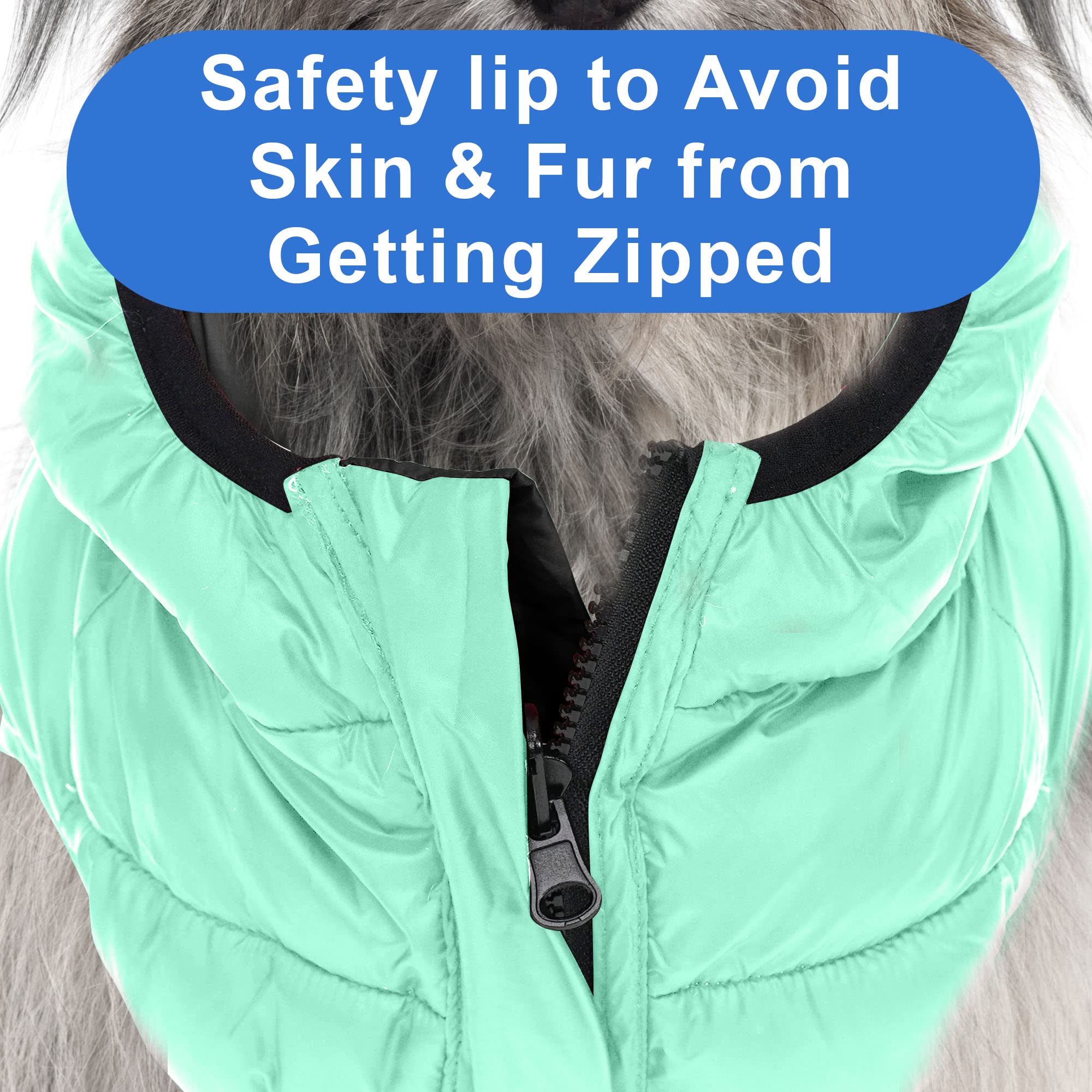 Pawtitas Reversible Dog Puffer Jacket | Water Resistant | Dog Coat For Winter To Keep Your Puppy Warm For Cold Weather Jacket |T
