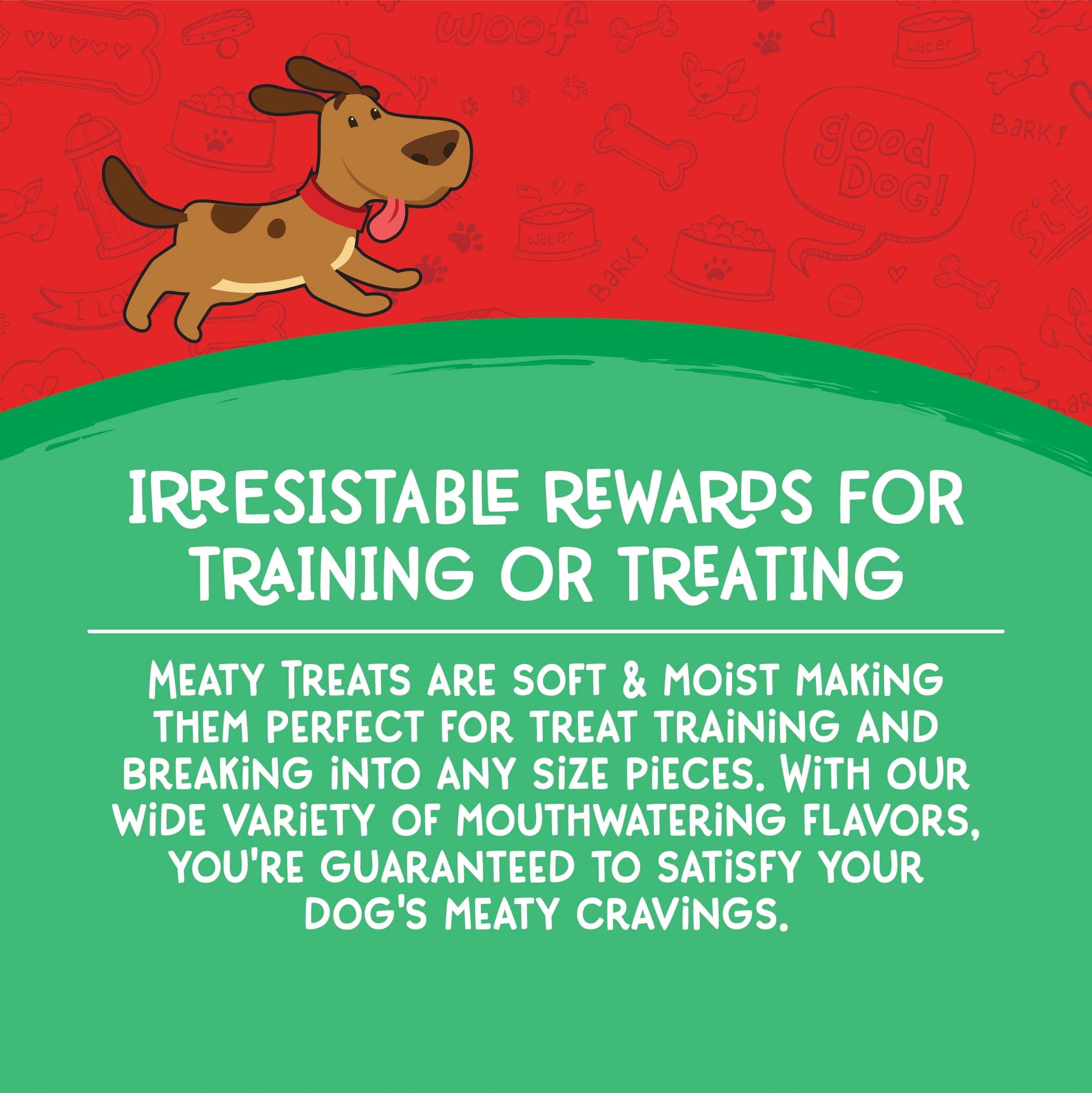 Meaty Treats Gourmet Cuts Beef & Rice Flavor Soft & Chewy Dog Treats, 25-oz.