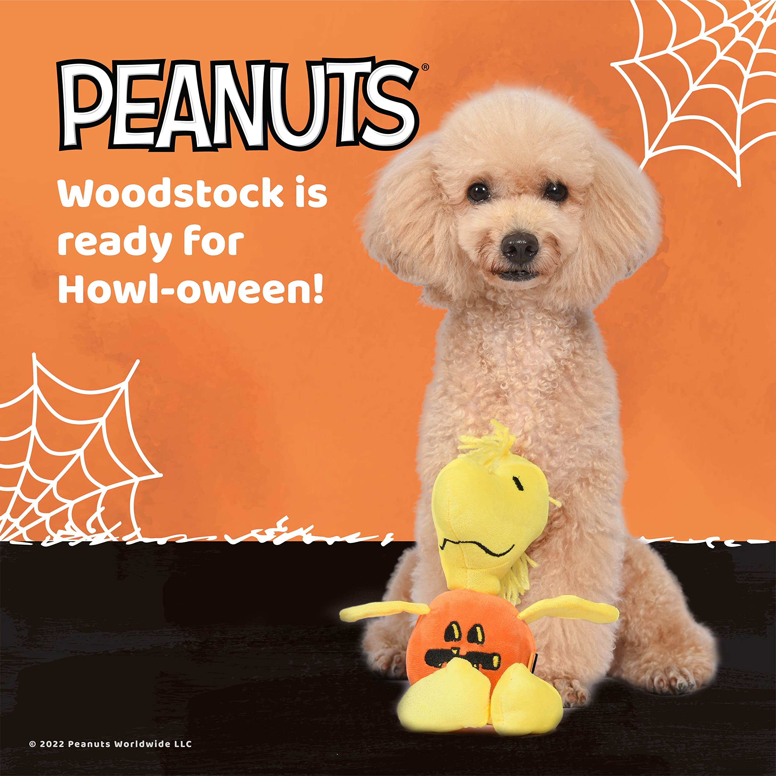 Peanuts For Pets Woodstock Pumpkin Squeaker Pet Toy Halloween Woodstock Squeaky Pet Toy | Peanuts Dog Toys, Woodstock For Pets, Woodstock Toys For Dogs, 9 Inch