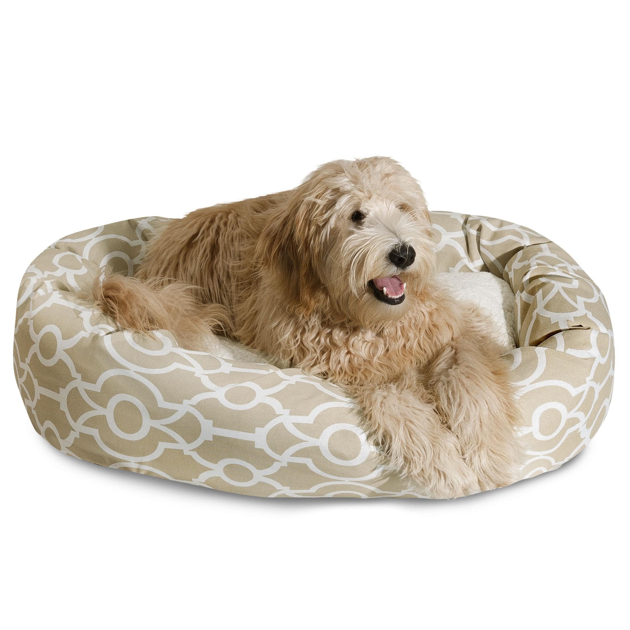 Majestic Pet 24'' Athens Black Sherpa Bagel Bed