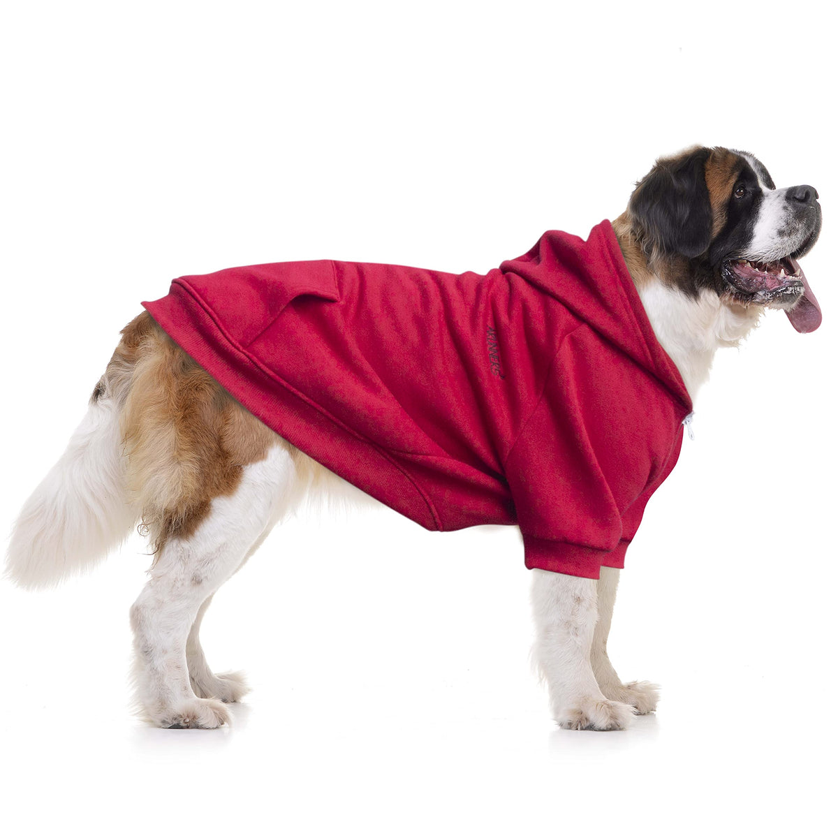 Arunners Extra Large Dog Clothes Hoodies Zip Up Sweaters For Big Dogs Alaskan Caucasian Sheepdog Red 7Xl