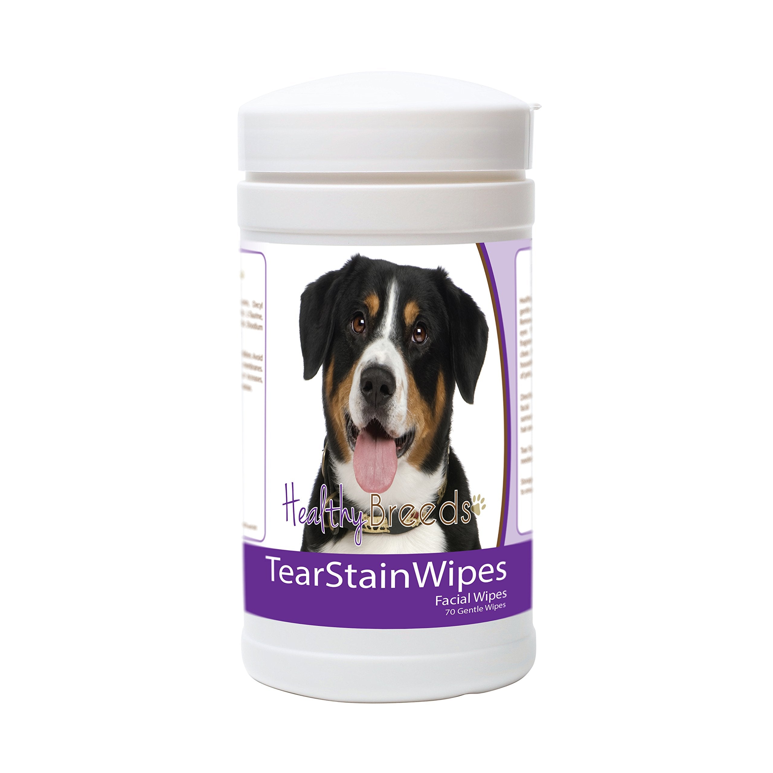 Healthy Breeds Entlebucher Mountain Dog Tear Stain Wipes 70 Count