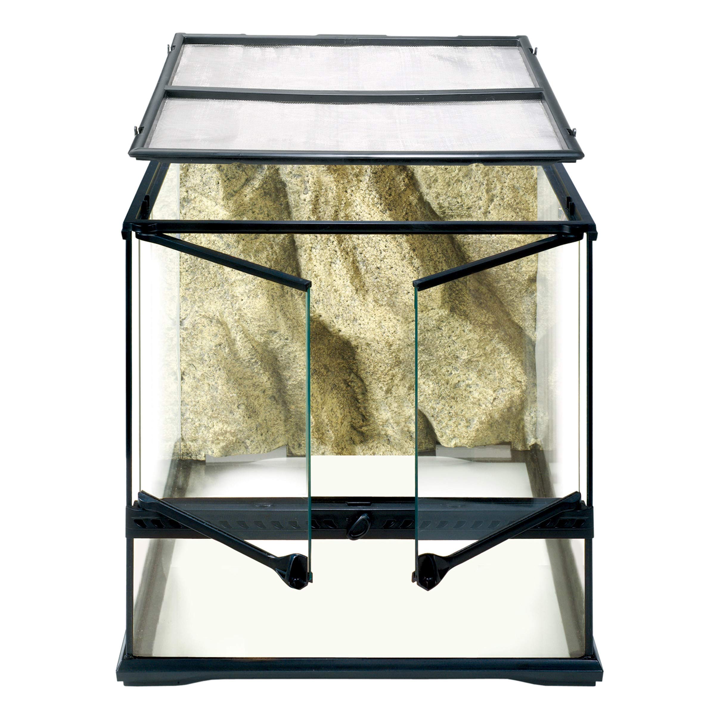 Exo Terra Glass Natural Terrarium Kit, for Reptiles and Amphibians, Small Wide, 18 x 18 x 18 inches, PT2605A1