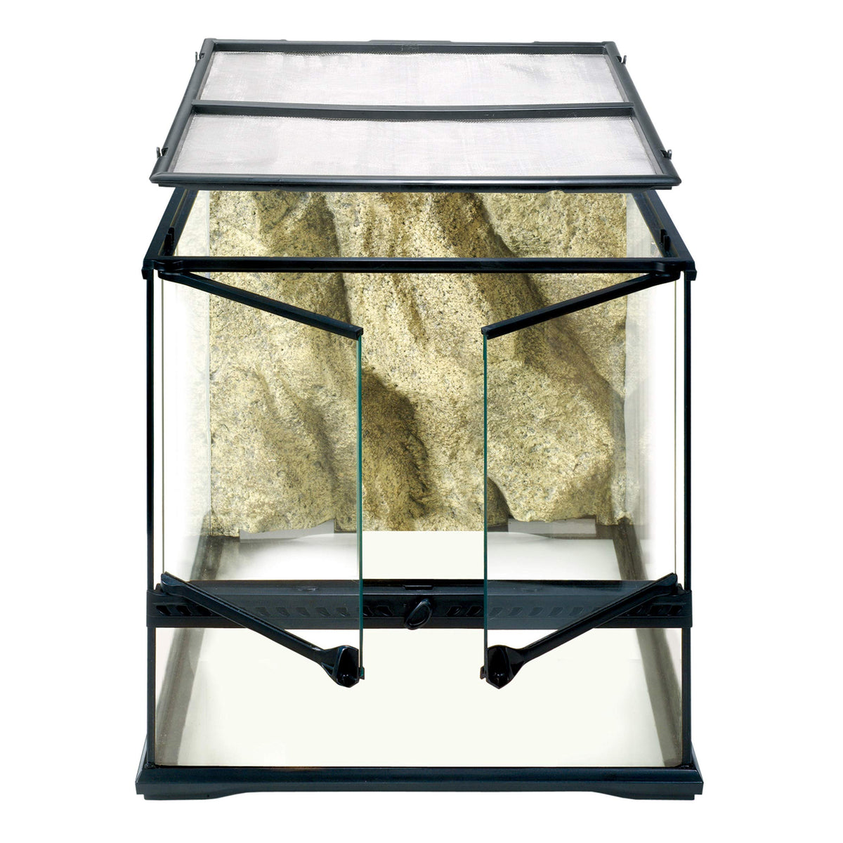 Exo Terra Glass Natural Terrarium Kit, for Reptiles and Amphibians, Small Wide, 18 x 18 x 18 inches, PT2605A1
