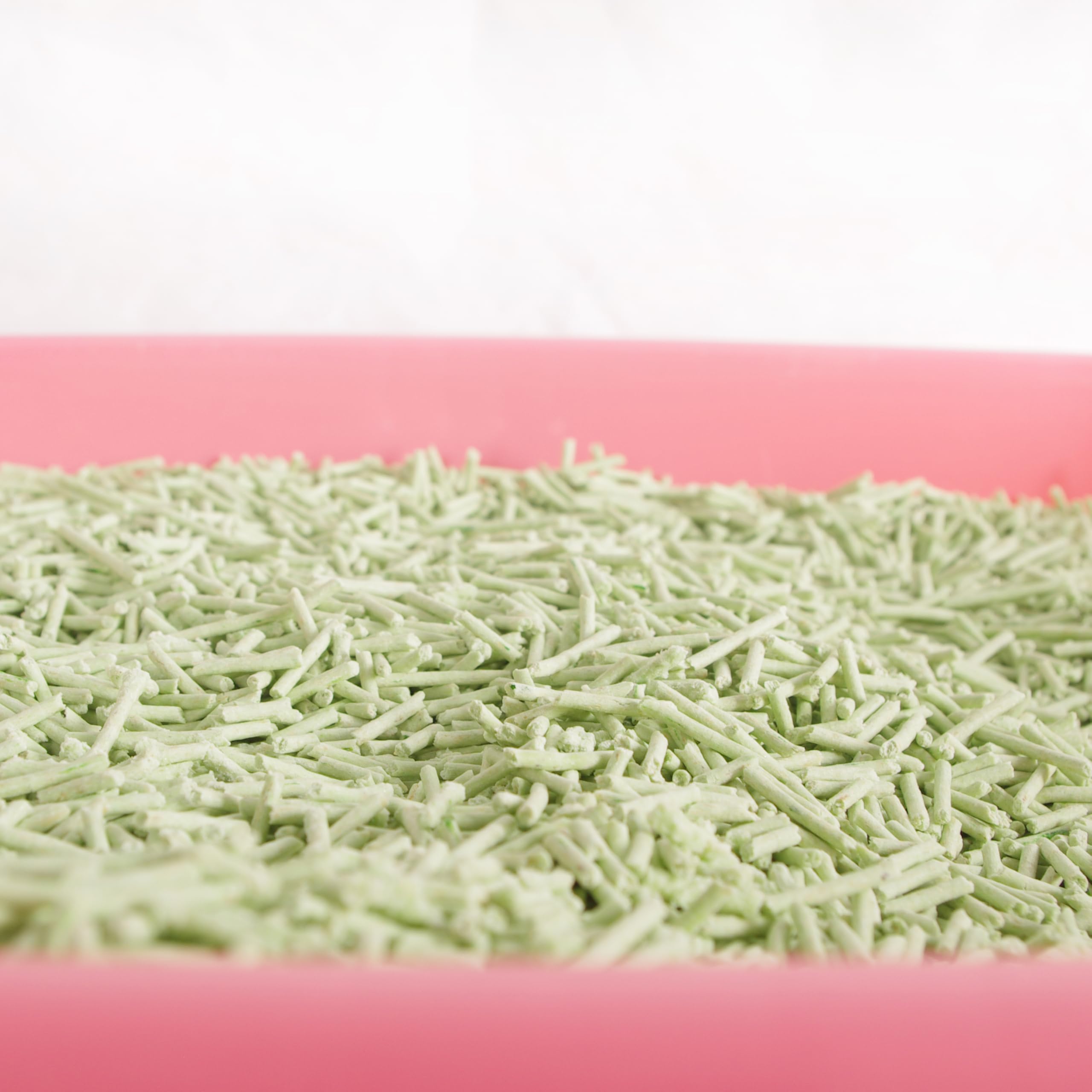 Fourpaw Tofu Cat Litter Green Tea 5.5 Lbs X 8 Bags, Flushable Clumping Fast Drying, Ultra Absorbent, Low Tracking Cat Litter 2Mm