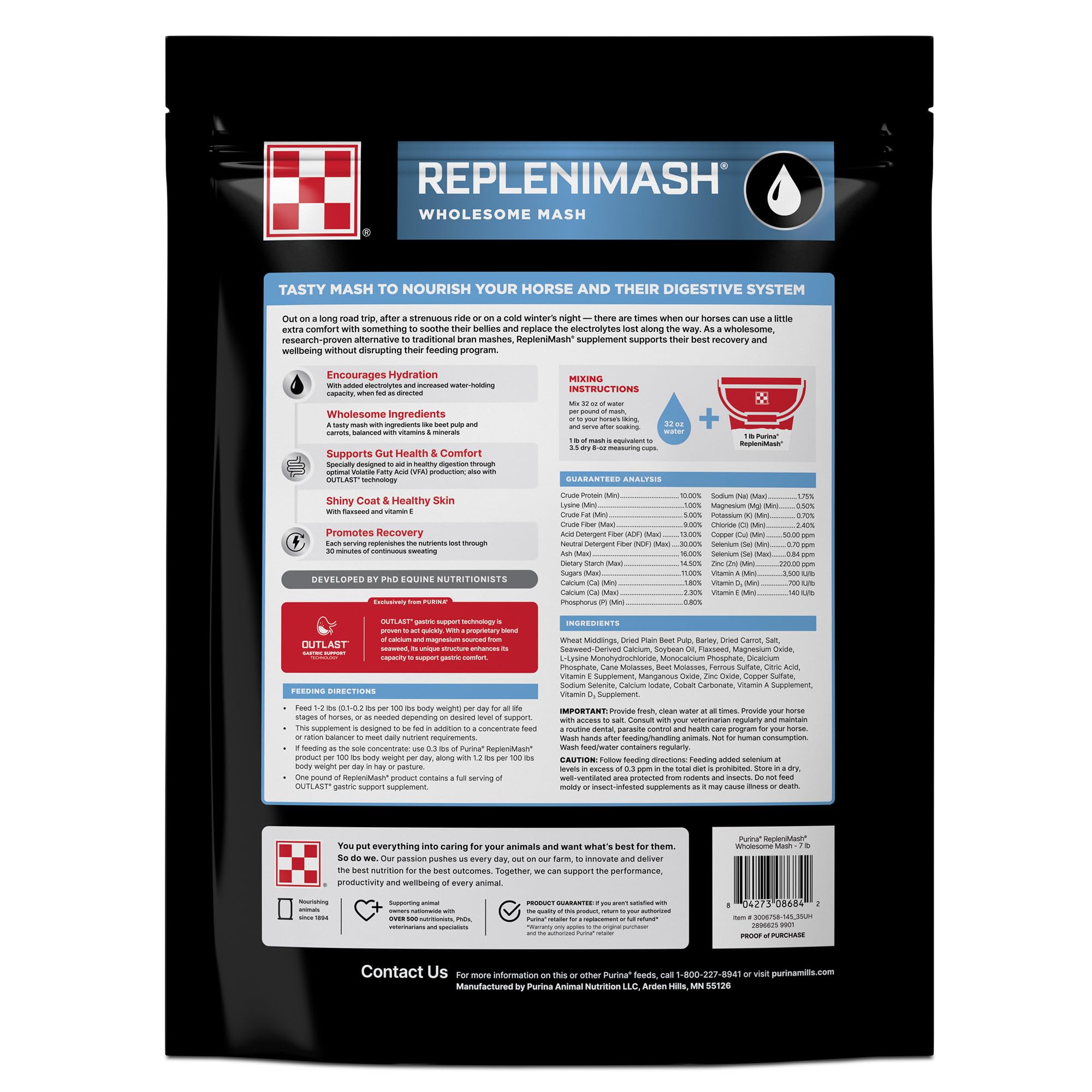 Purina | RepleniMash Product | Horse Mash (7 lb)