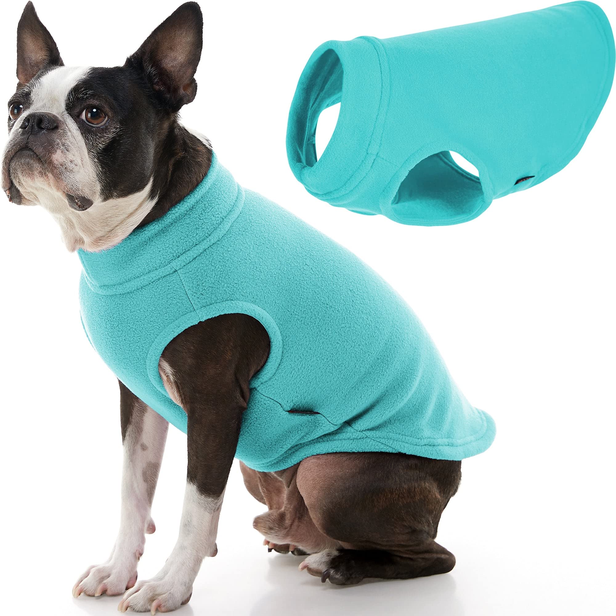 Gooby Stretch Fleece Vest Dog Sweater - Warm Pullover Fleece Dog Jacket - Winter Dog Clothes For Small Dogs, Large Dogs, Boy Or Girl - Soft, Super Stretchy Fleece Vest Dog Sweater - Mint, X-Large