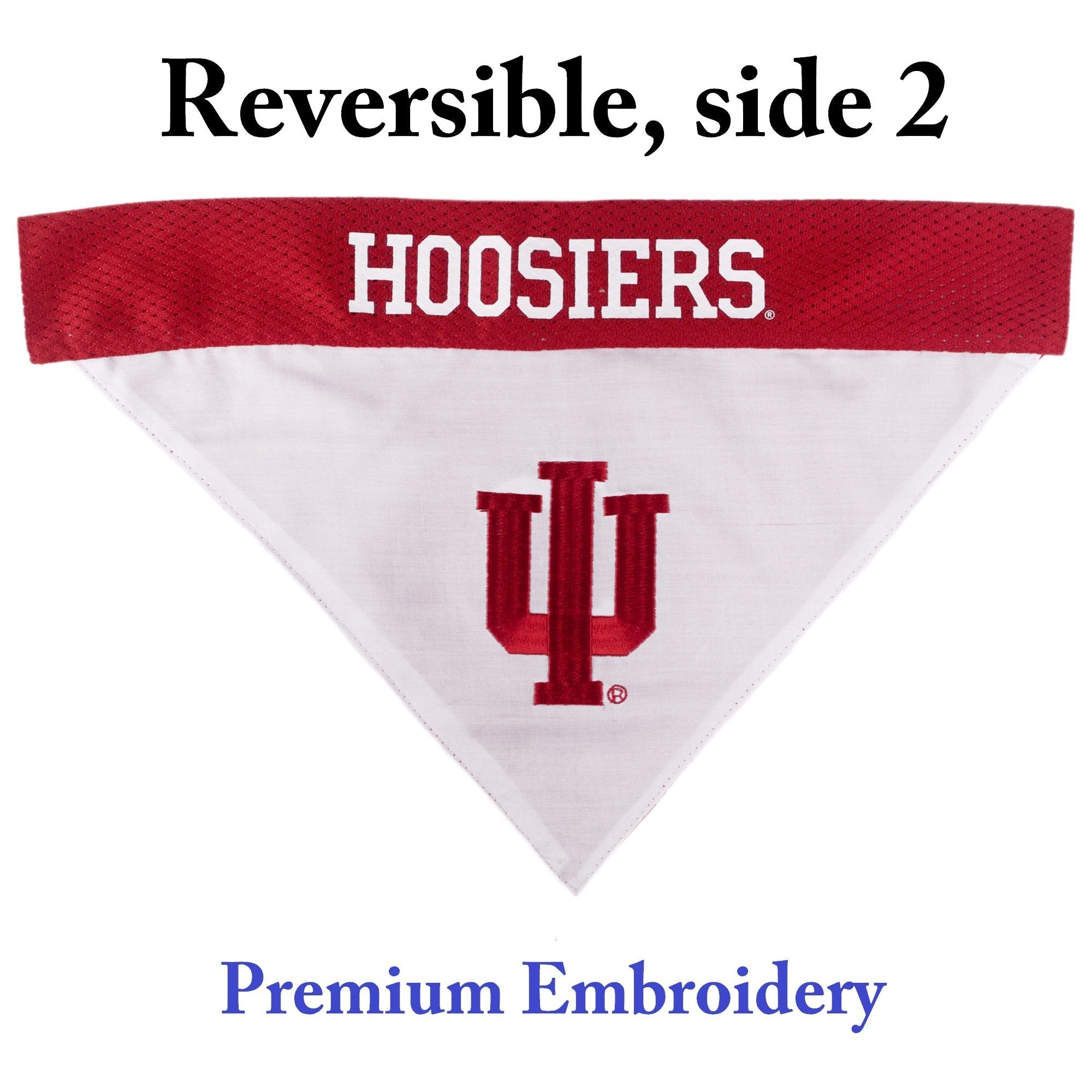 Pets First Indiana Hoosiers Reversible Bandana for Large/X-Large Pets - Stylish & Comfortable Pet Accessory