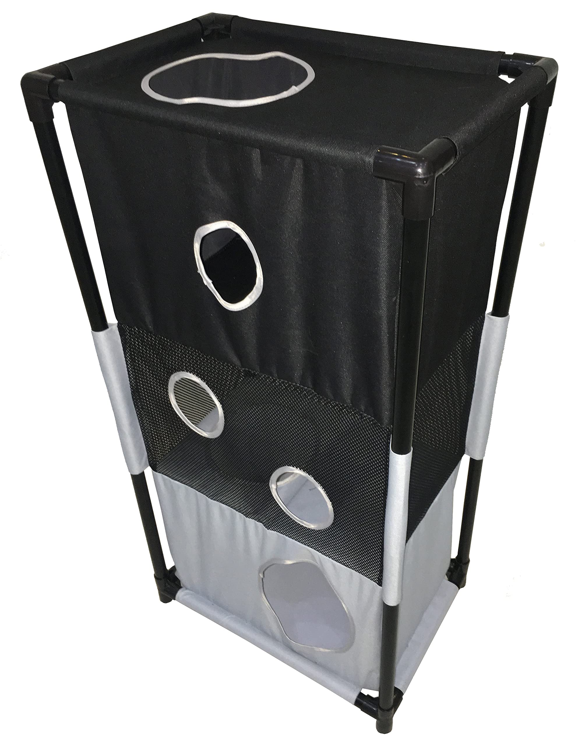 Pet Life Cat House, Black/White