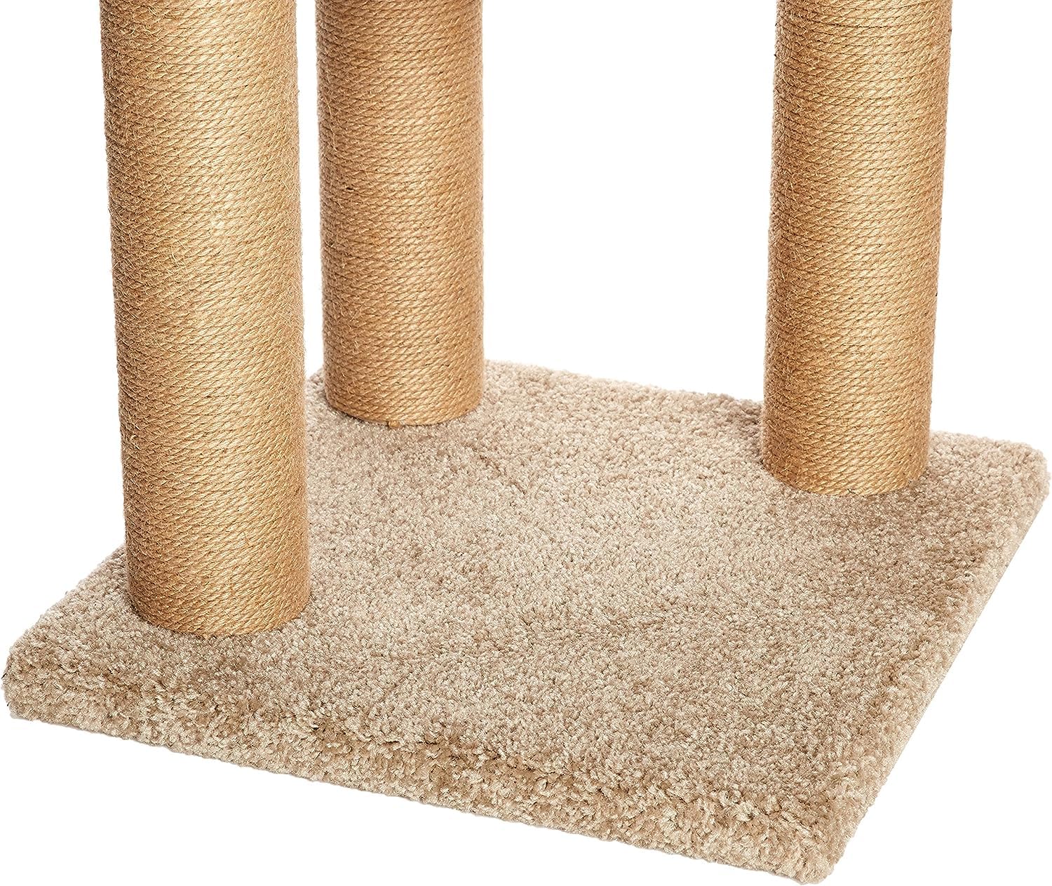 Amazon Basics Cat Tree - Indoor Cat & Kittens Multi-Level Climbing Activity Tower With Scratching Posts, Medium (31.5''H) - Beig