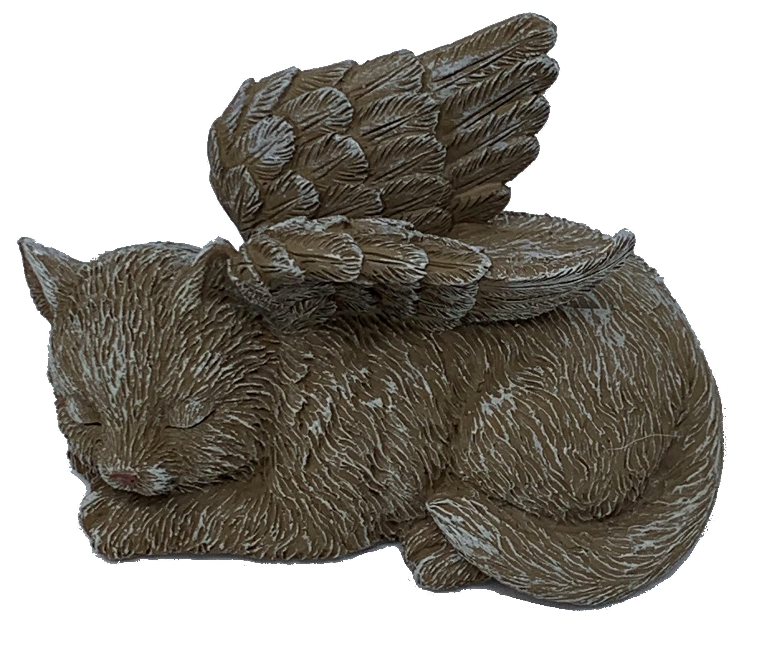 Blossom Bucket Pet Memorial Statue (Cat Angel)