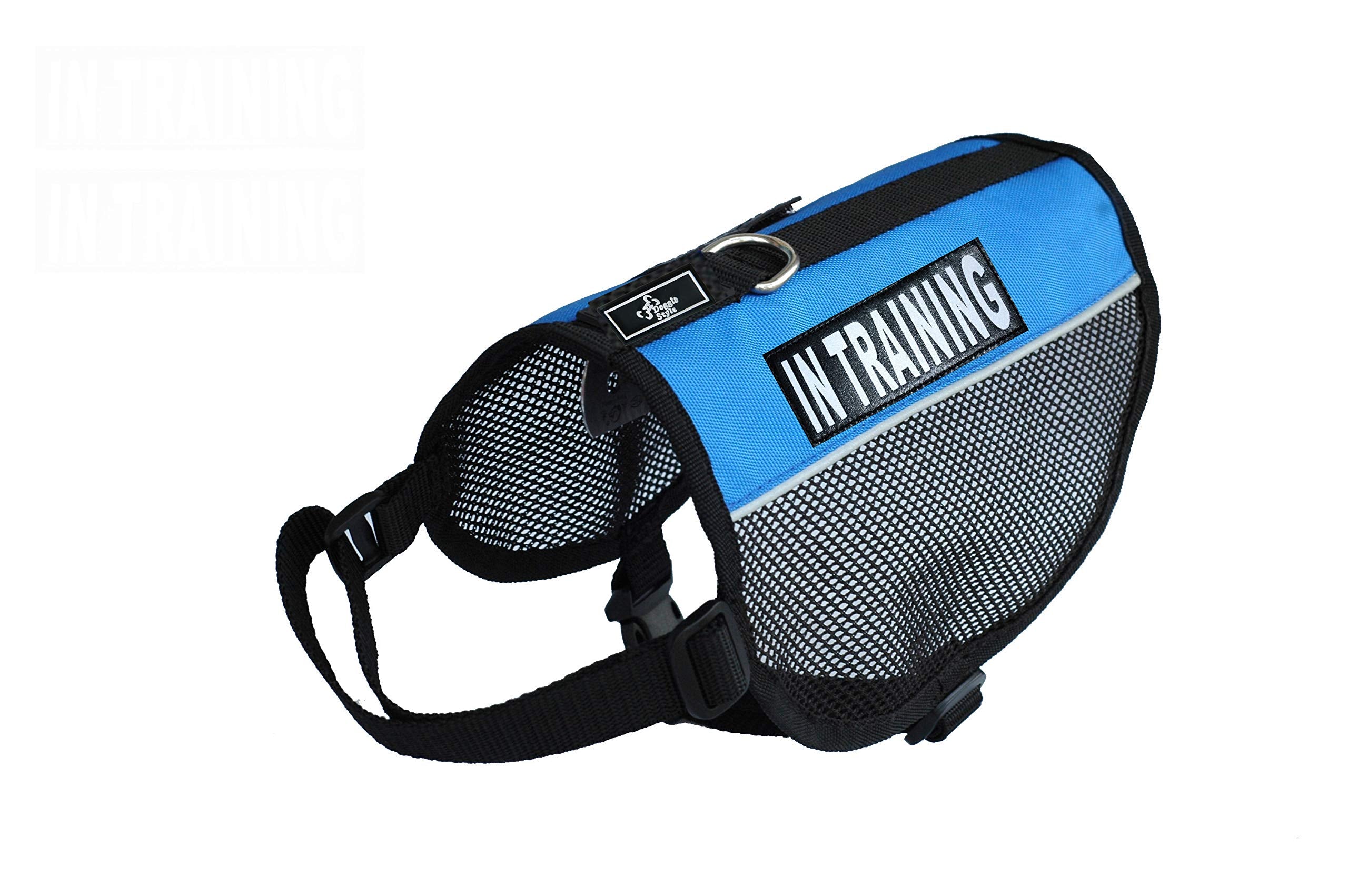 In Training Service Dog Mesh Vest Harness Cool Comfort Nylon For Dogs Small Medium Large Purchase Comes With 2 Reflective In Training Removable Patches