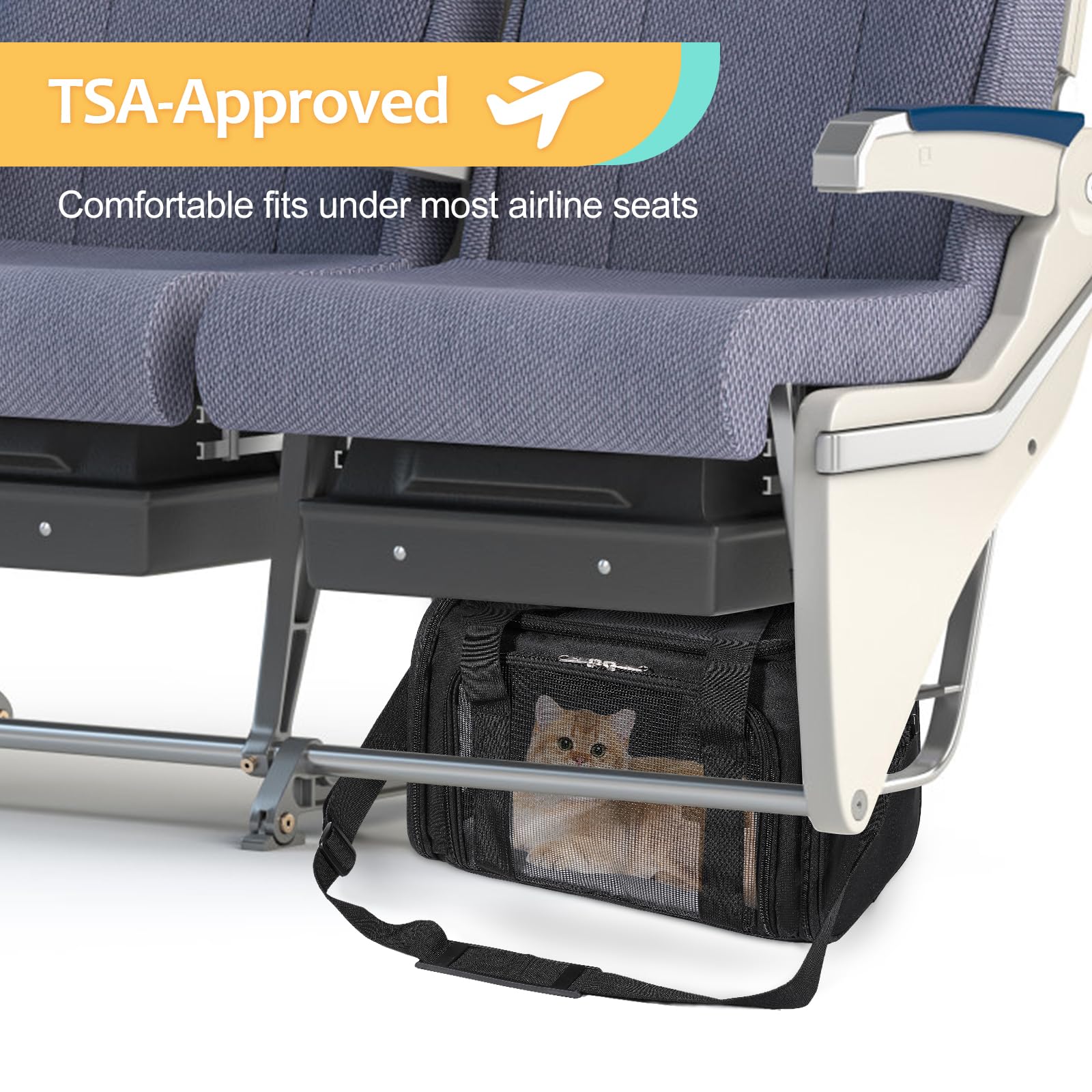 Discala Cat Dog Carrier Up To 15 Lbs Tsa Airline Approved Pet Carrier For Small Medium Cats Puppies Dog Carriers For Small Dogs