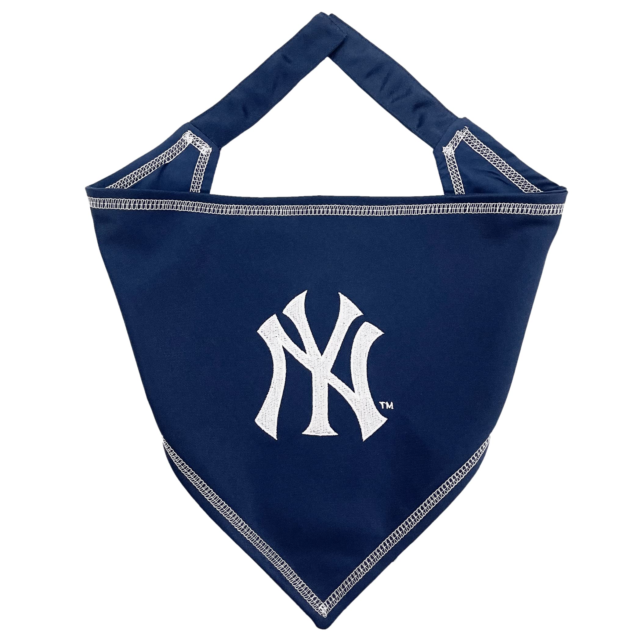 Pets First Mlb New York Yankees Tie Bandana, Large/X-Large. Dog Bandana Scarf Bib For Pet Cat Dog. The Ultimate Game-Day, Party 