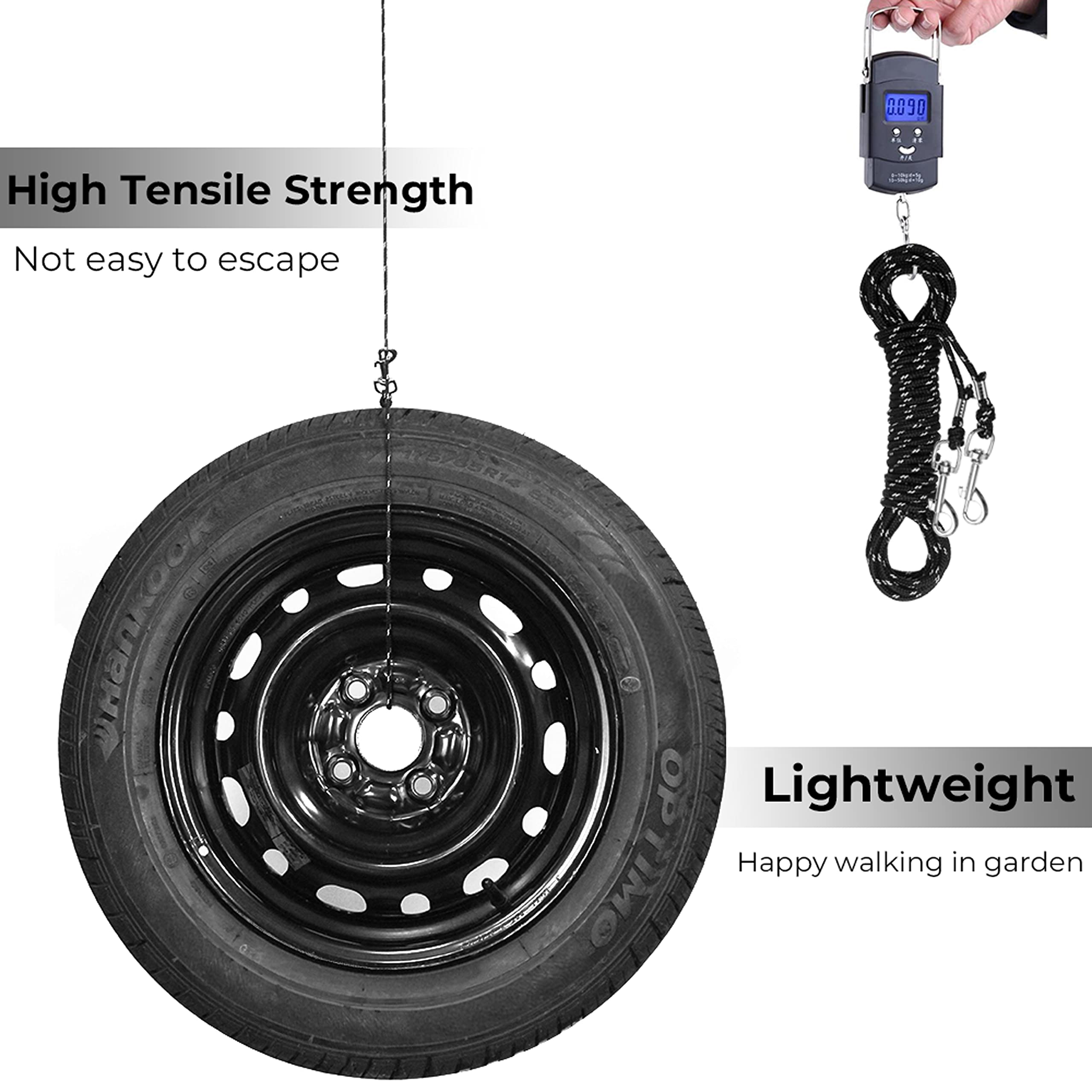 Reflective Cat Leash, 30Ft Escape Proof Walking Lead Yard Long Leash, Extender Leash Training Playing Outdoor For Cats Puppy Kitten Small Dogs Rabbit Small Animals