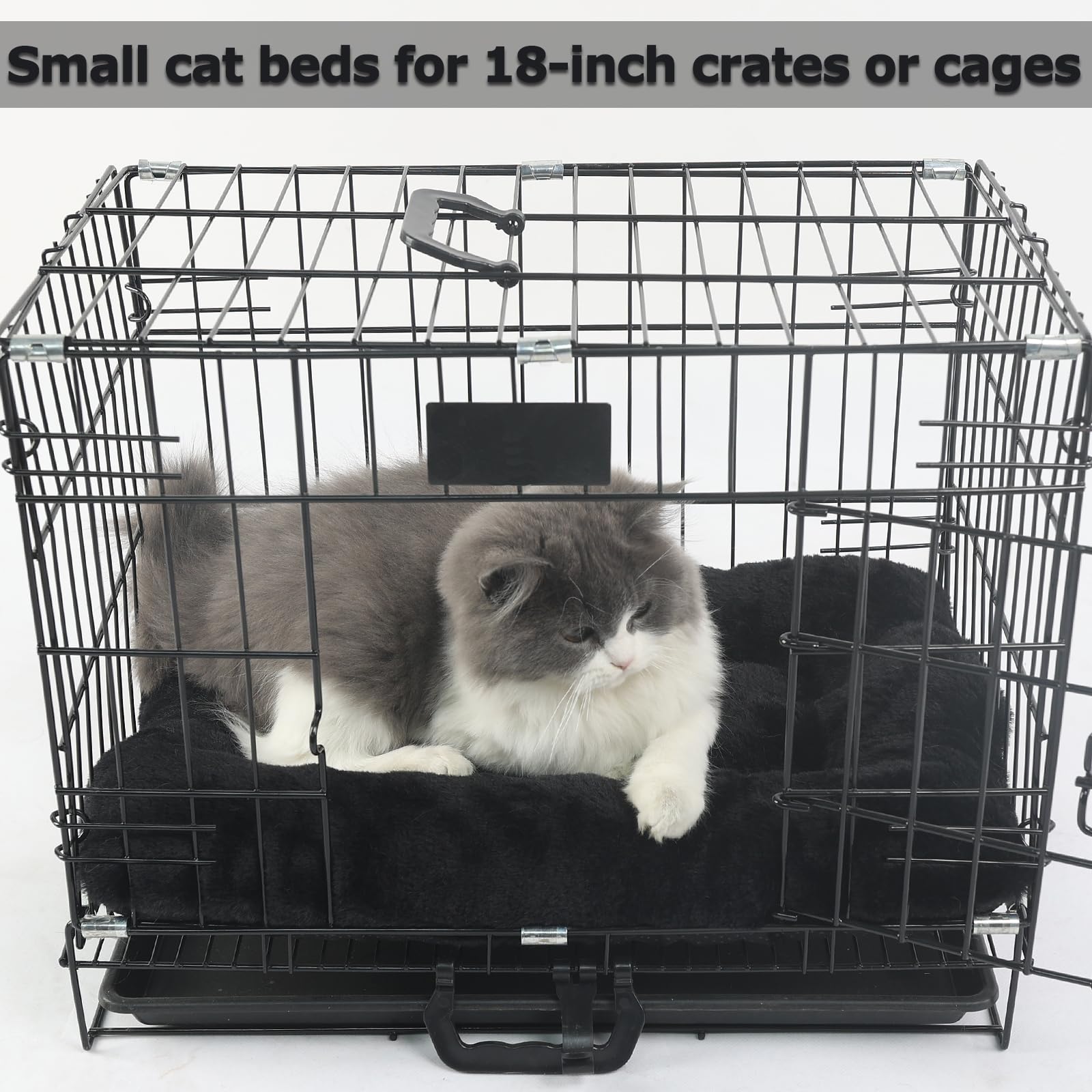 Tiny Dog Bed 18 X 12 For Extra Small Dogs And Cats Fit Crate Or Cage 18 Inch,Ultra Soft Cat Warmer Mat For Feral And Indoor Cats