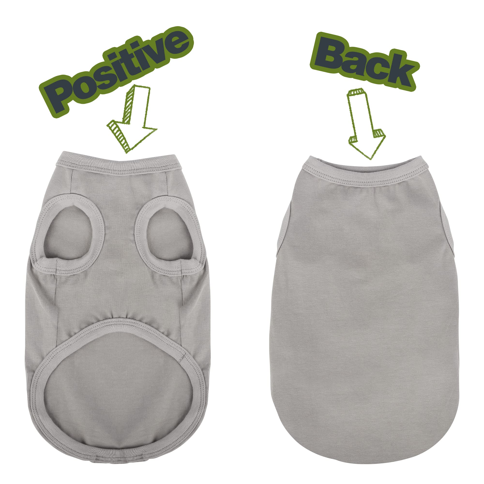 Paiaite 6 Pieces Plain Dog Shirt Sleeveless Puppy Cotton Dog Shirts Breathable Pet Apparel Tank Top Colorful Puppy Sweatshirt Cl