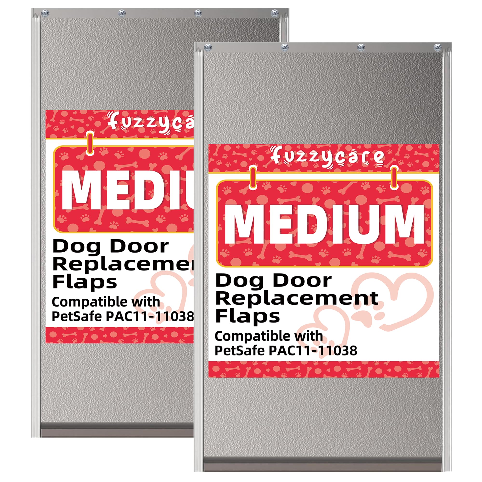 2PACK Medium Dog Door Replacement Flap with Screws, Doggie Door Replacement Flaps Compatible with PetSafe Freedom Doggie Doors P