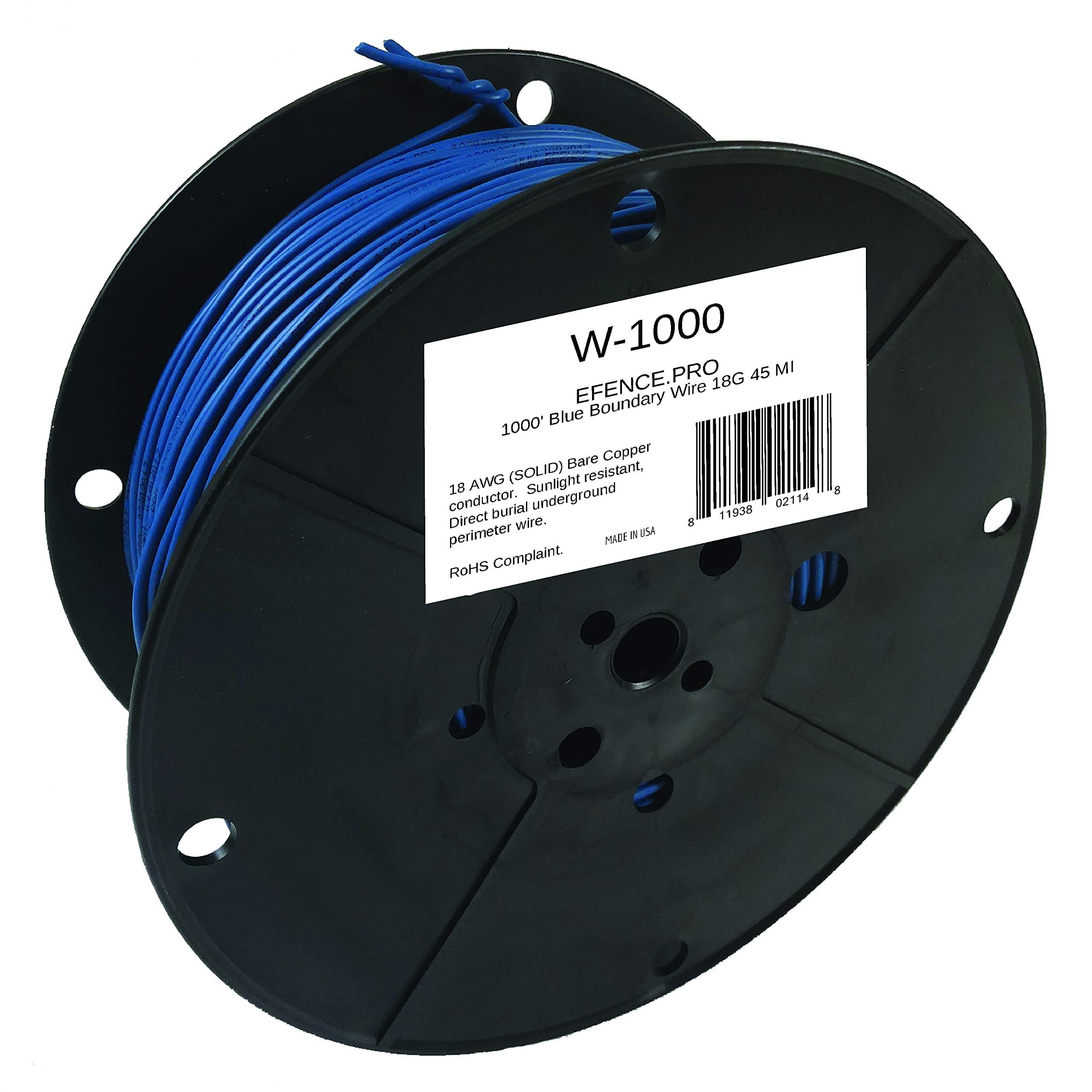 Educator 18 Gauge Boundary Wire For E-Fence Underground Fence Containment System For Dogs Premium Pure Solid Copper Outdoor/Dire