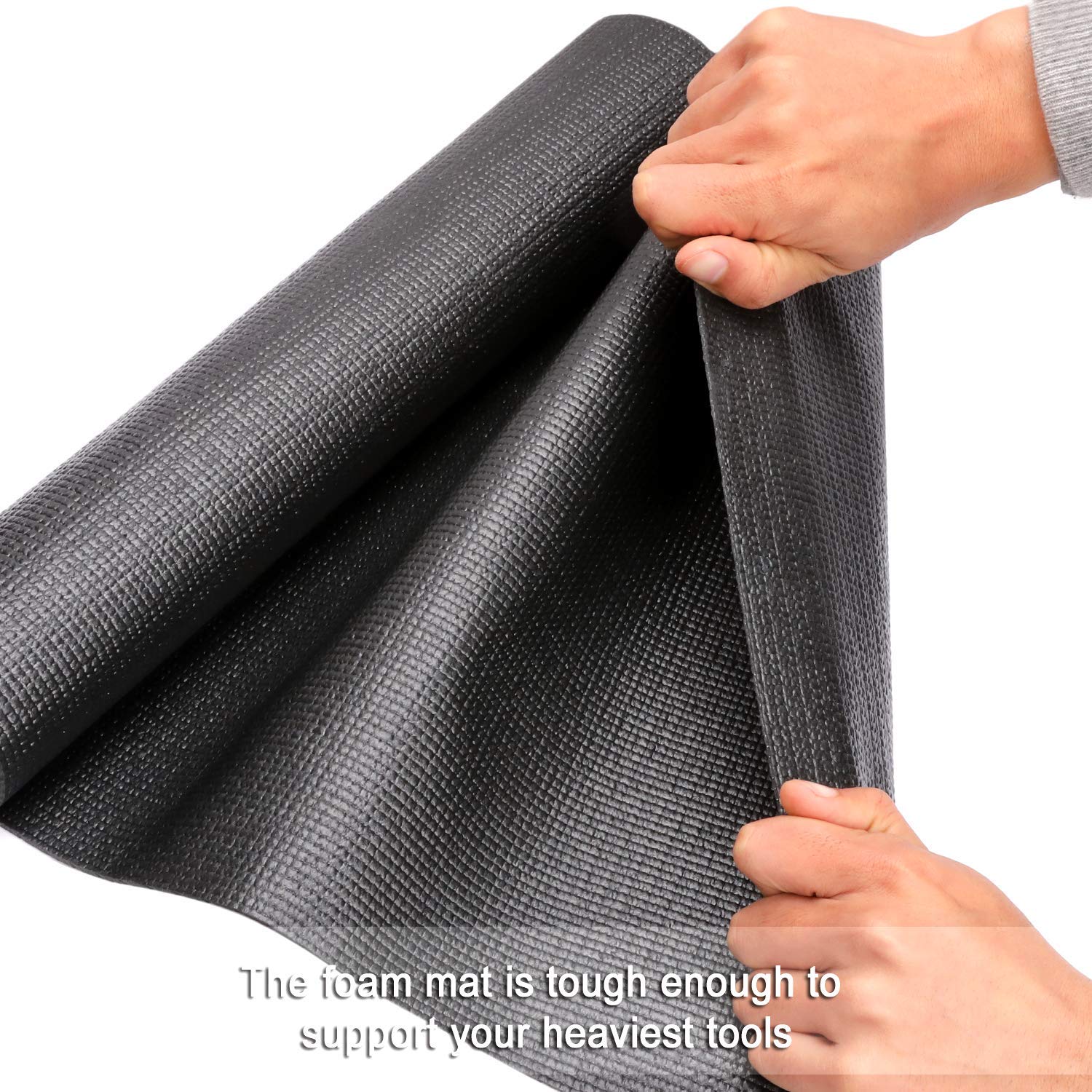 Casoman Professional Tool Box Liner And Drawer Liner,Easy Cut Non-Slip Foam Rubber Toolbox Drawer Liner Mat - Adjustable Thick C