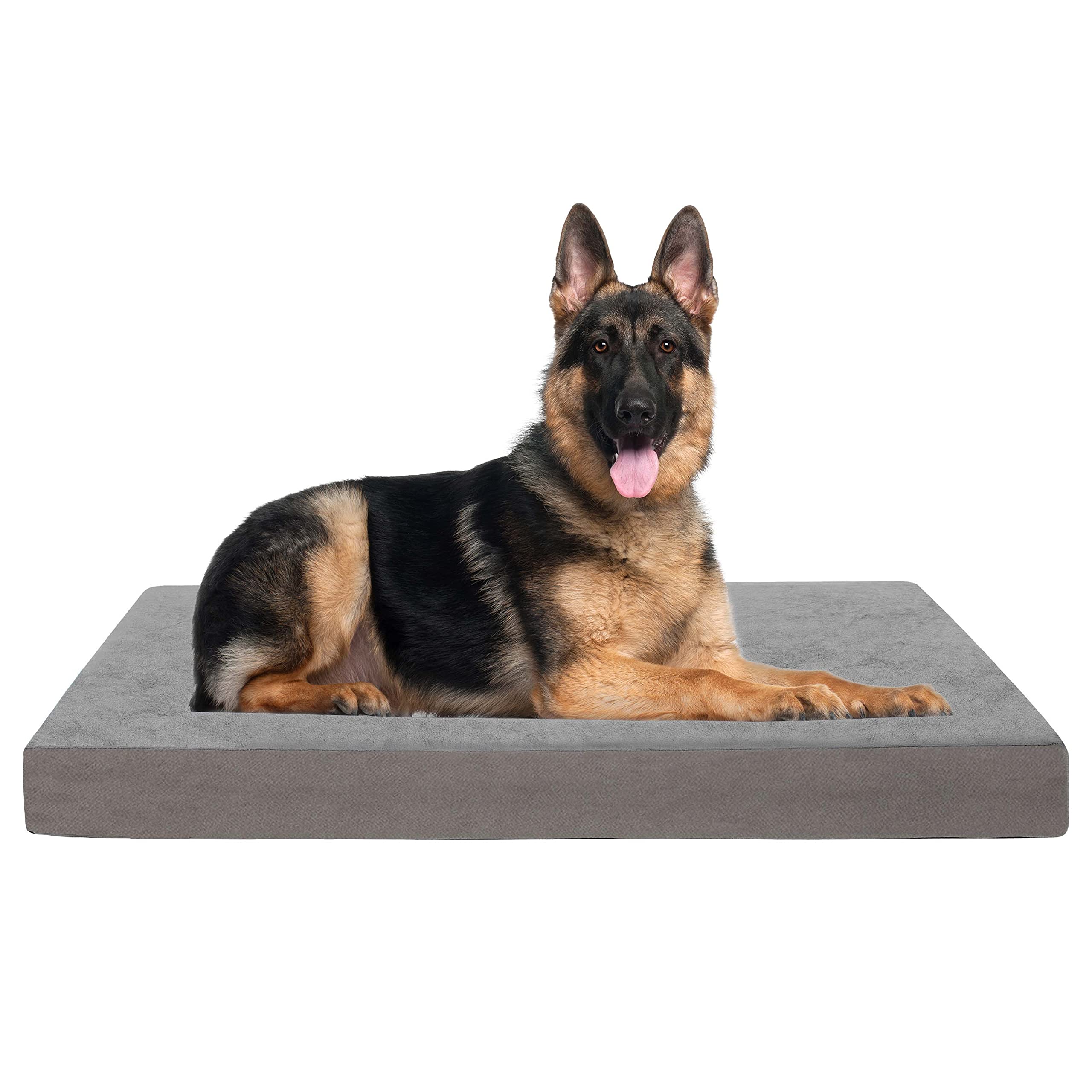Gohoo Jumbo Dog Bed For Large Dogs, Orthopedic Memory Foam With Cooling Gel & Waterproof Lining