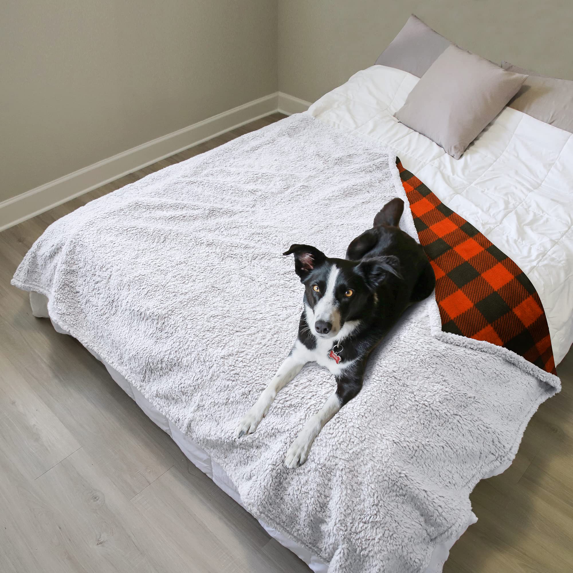 Catalonia Waterproof Bed Blanket, Washable Leakproof Bed Cover For Couples, Reversible Protector Blanket For Couch Sofa, Stain P