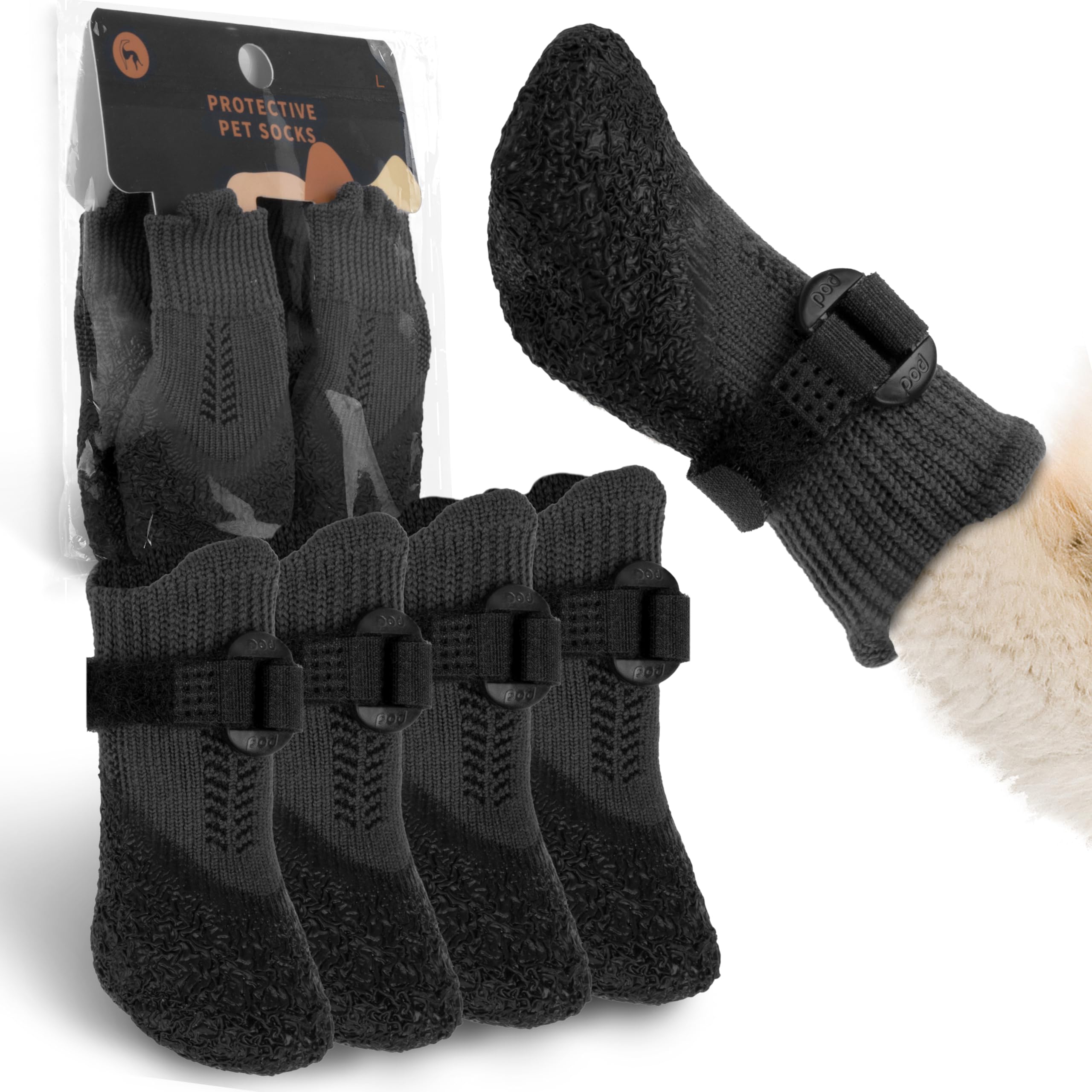 Scheppend Dog Socks To Prevent Licking Paws,Dog Socks For Hardwood Floors Anti Slip Indoor,Sunmer Dog Paw Protectors For Dogs Ho