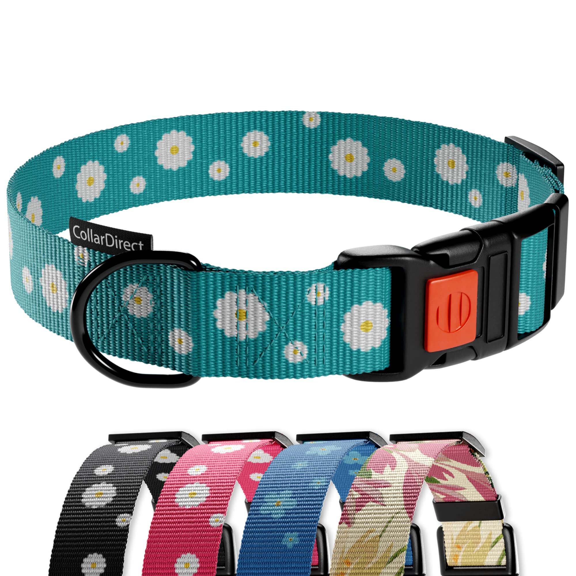 Collardirect Aztec Dog Collar Adjustable Nylon Tribal Pattern Geometric Pet Collars For Dogs Small Medium Large Puppy (Ethnic Te