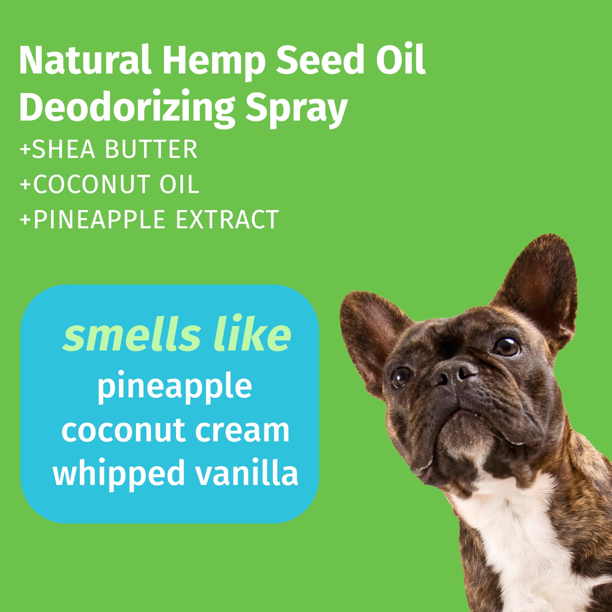 Hempz New Dog Cologne, Deodorizing Spray, Limited Edition Tropical Coconut Scent For Smelly Pets, 8.5 Oz.