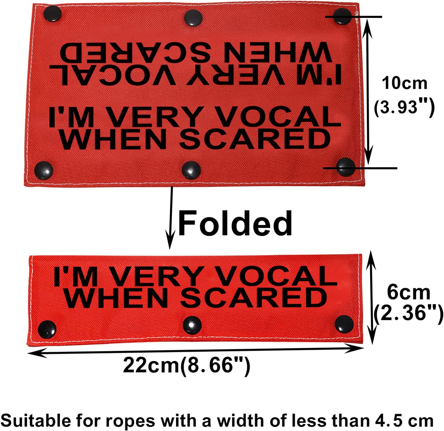 Funny Dog Leash Sleeve I'M Very Vocal When Scared Dog Leash Wrap Sleeve Pet Birthday Gift (I'M Very Vocal-Sleeve)