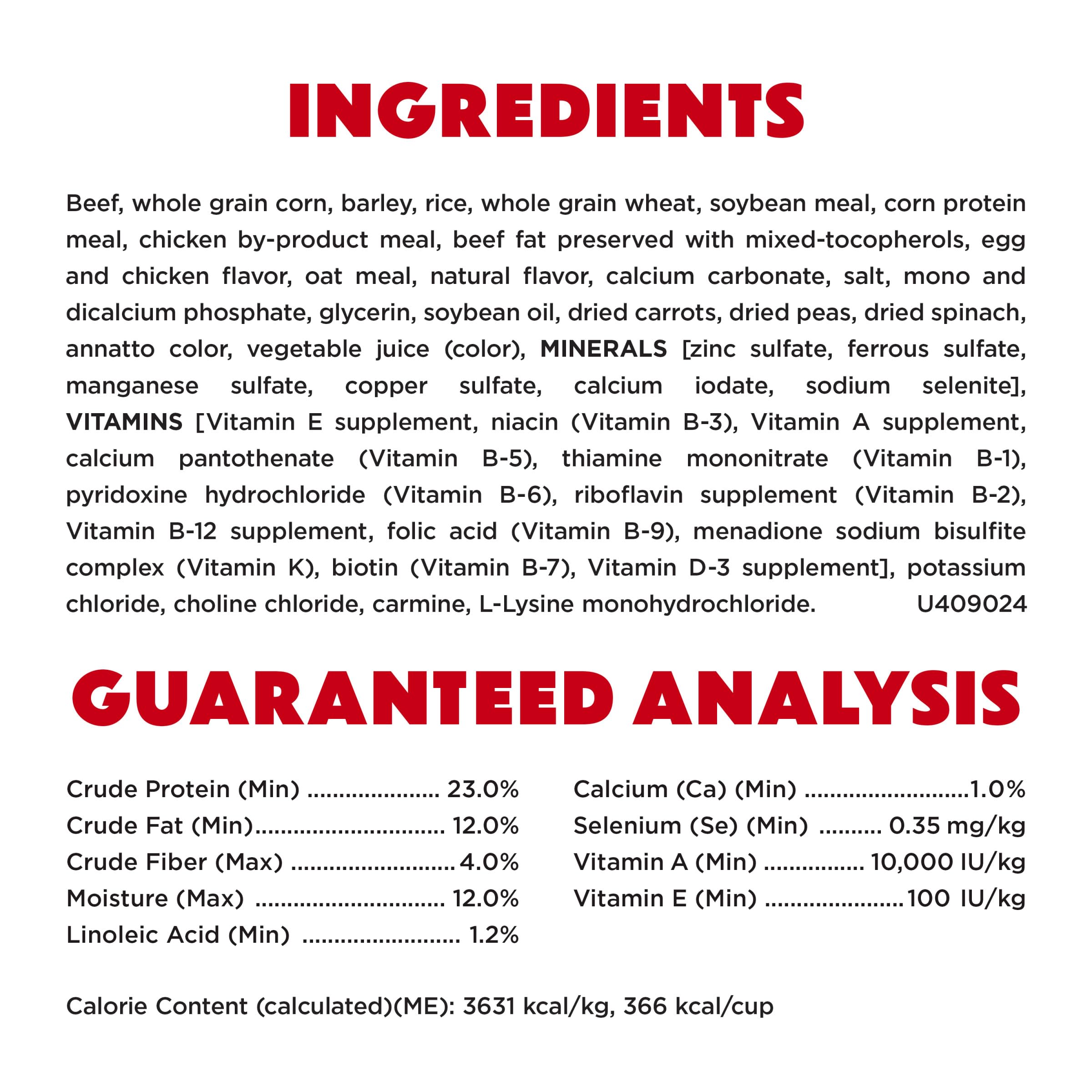 Purina Beneful Originals With Farm-Raised Beef Natural Dog Food Dry Recipe With Added Vitamins, Minerals and Nutrients - (Pack o