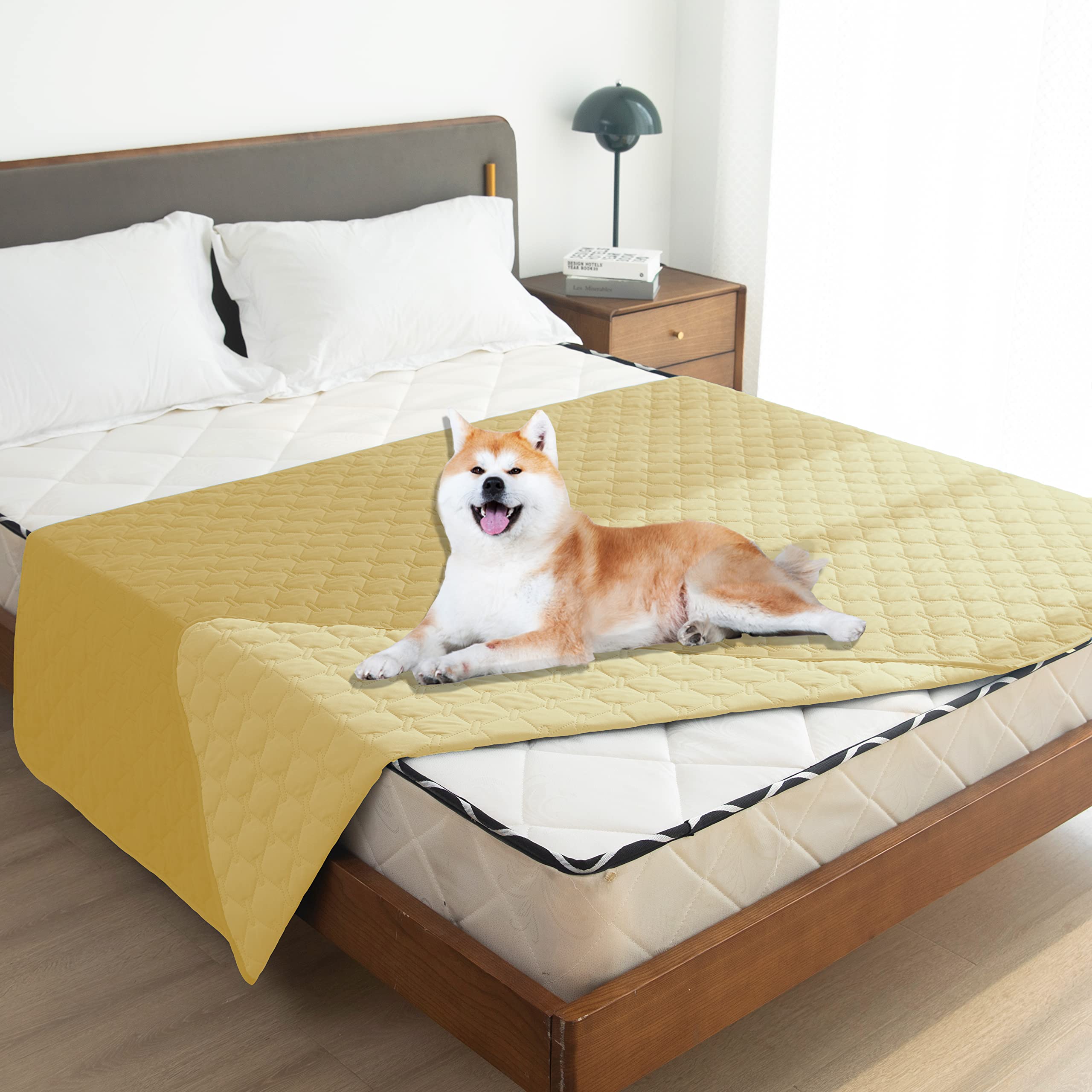 Gogobunny 100% Double-Faced Waterproof Dog Bed Blanket Pet Blanket Sofa Couch Furniture Protector For Kids Children Dog Cat, Rev