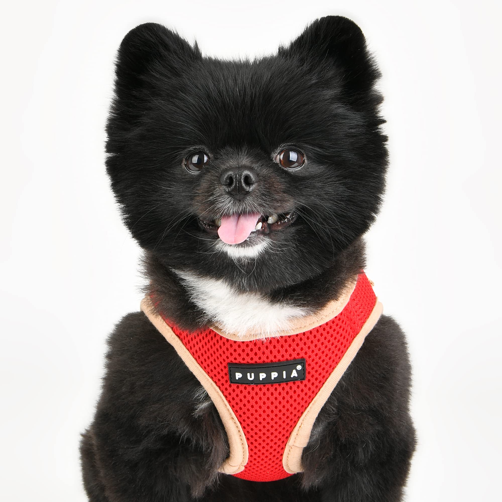 Puppia Soft Vest Dog Harness Ii Mesh Step-In All Season No Pull No Choke Walking Training For Small & Medium Dog - Red - Xxl