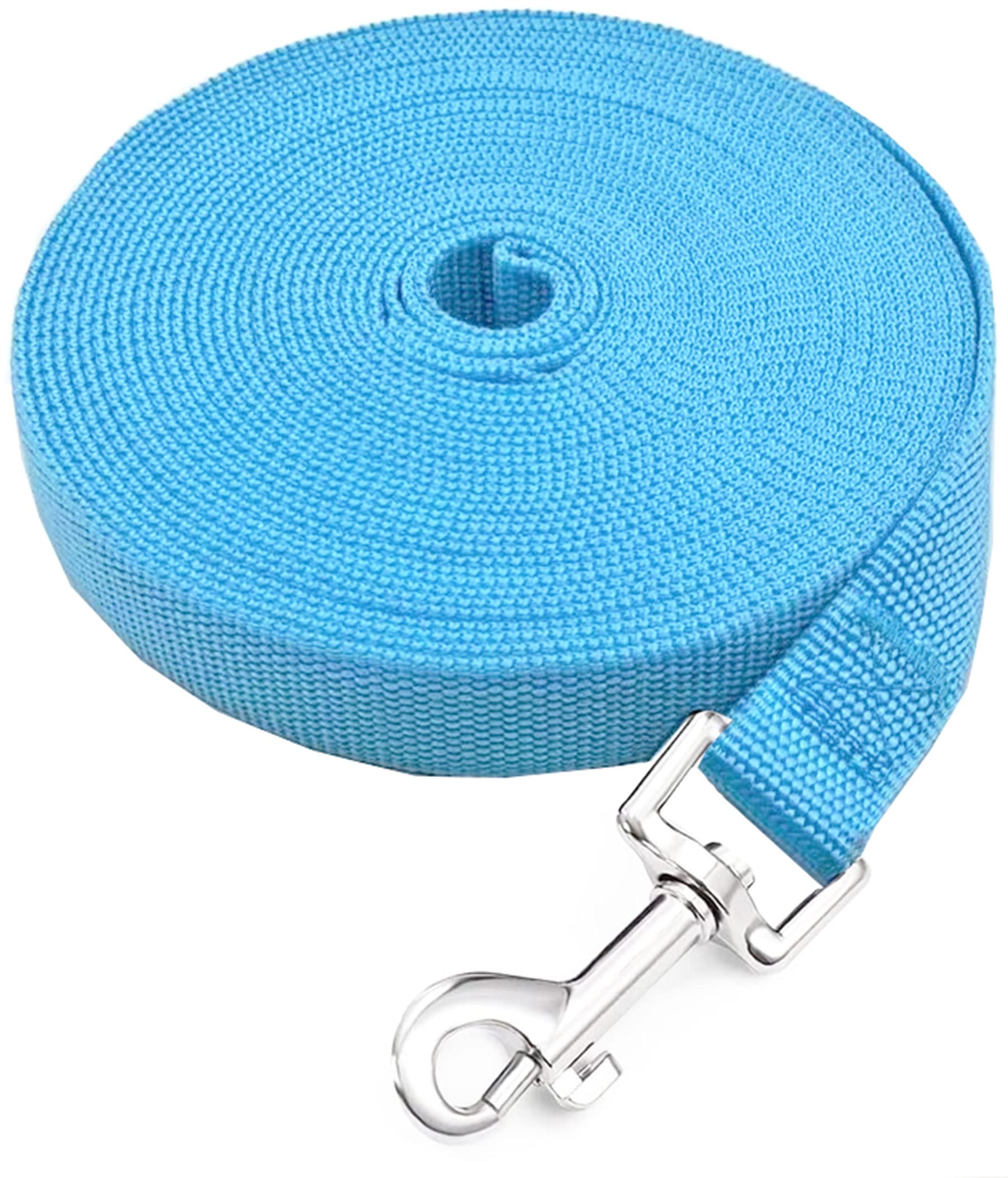 SALO Nylon Training Dog Leash for Small Medium Large Dogs, 3/4 Inch Wide, 20ft 30ft 40ft 50ft Long Leash Dog/Puppy Lead for Obed